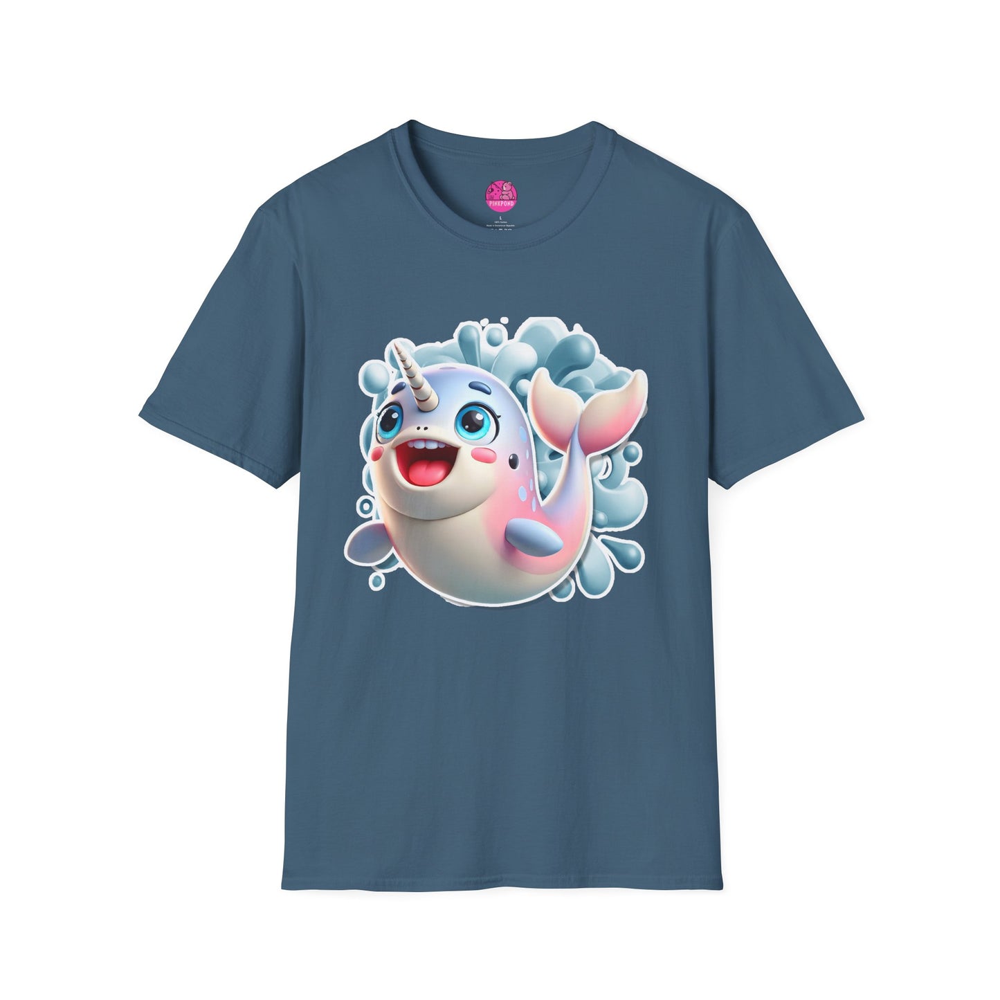 Nelly the Narwhal T-Shirt – The Ocean’s Most Magical Smile! - Unisex Softstyle Tee