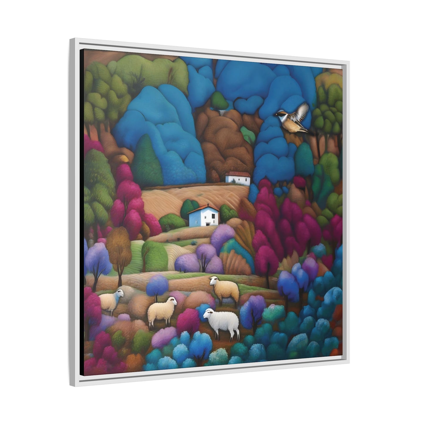 The Painted Valley Canvas Print by Andrew McCarter