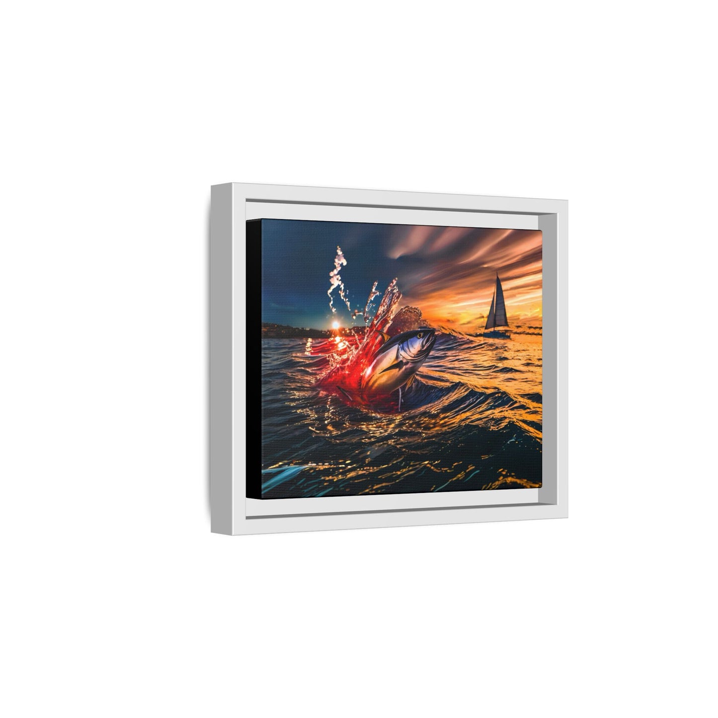 "The Leap" by Andrew McCarter - Ocean Canvas Art.