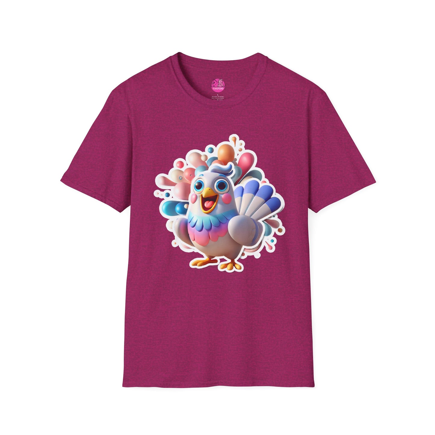 Simon the Pigeon T-Shirt – The Feathered Friend You Need - Unisex Softstyle Tee