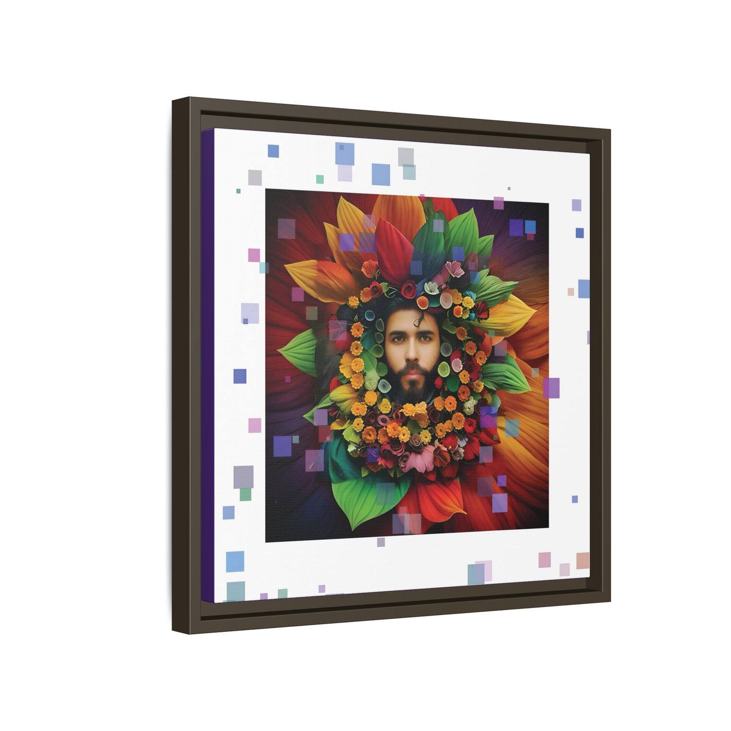 'Flourish: The Modern Green Man' canvas print By Andrew McCarter