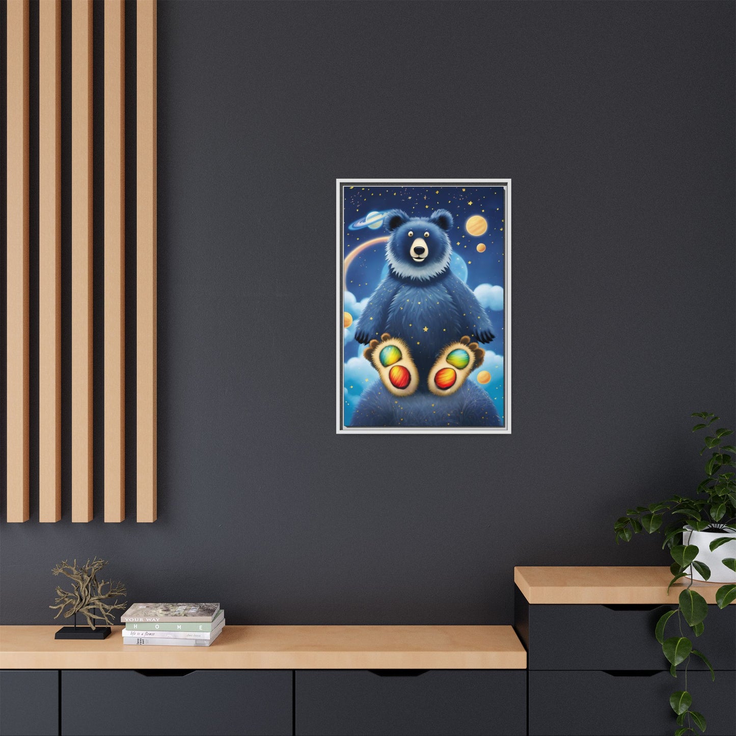 'Cosmic Pawprints' by Andrew McCarter - Canvas Art
