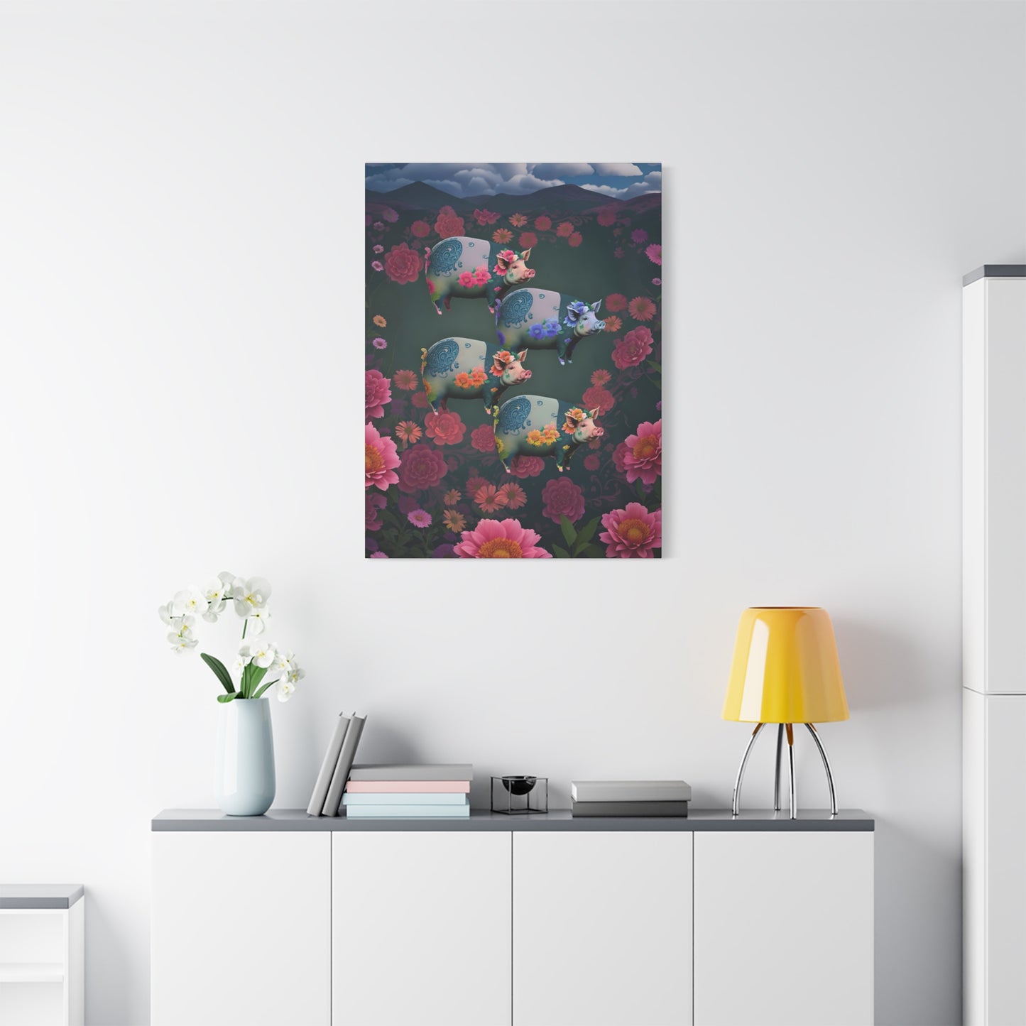‘Floral Flight’ Canvas Print by Andrew McCarter