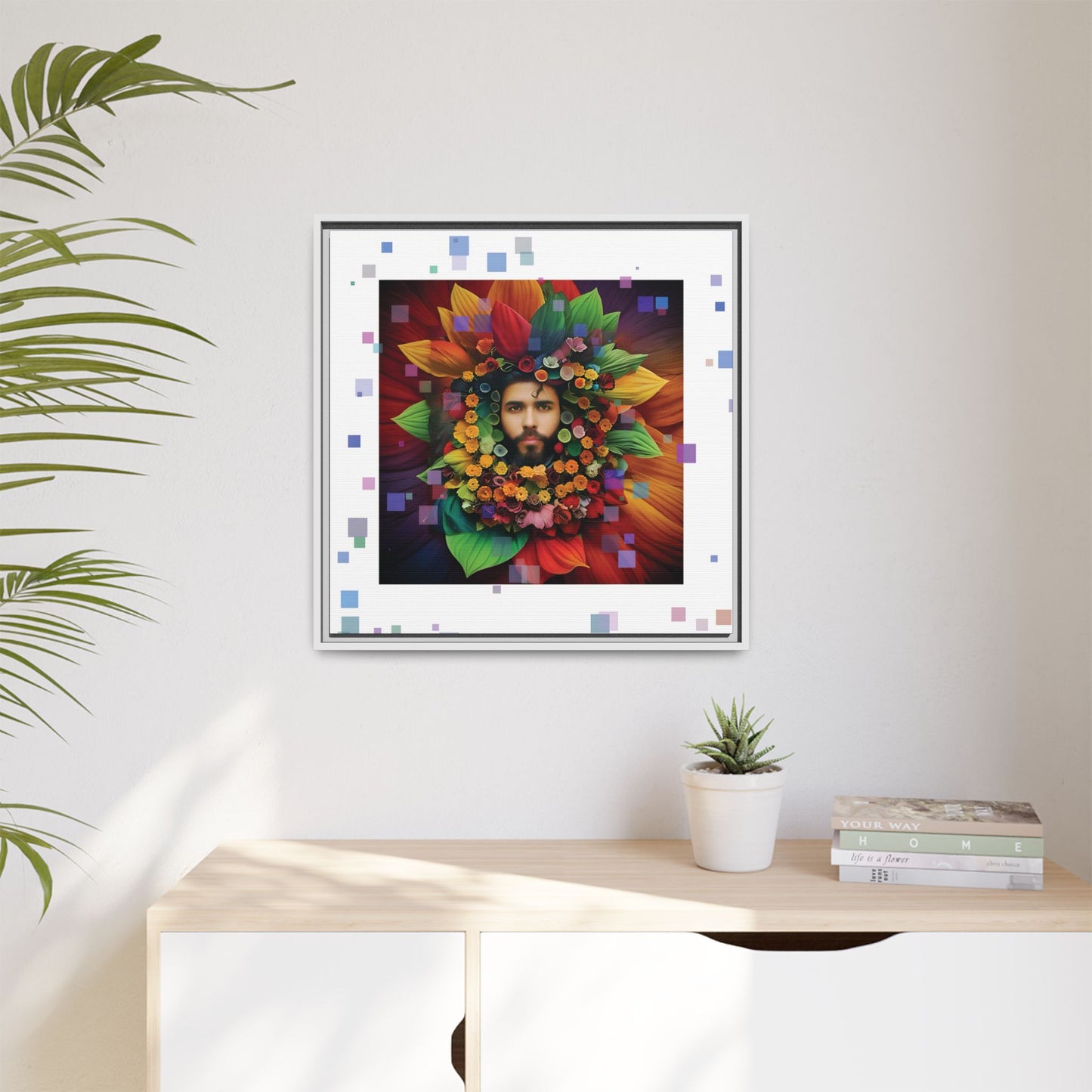 'Flourish: The Modern Green Man' canvas print By Andrew McCarter