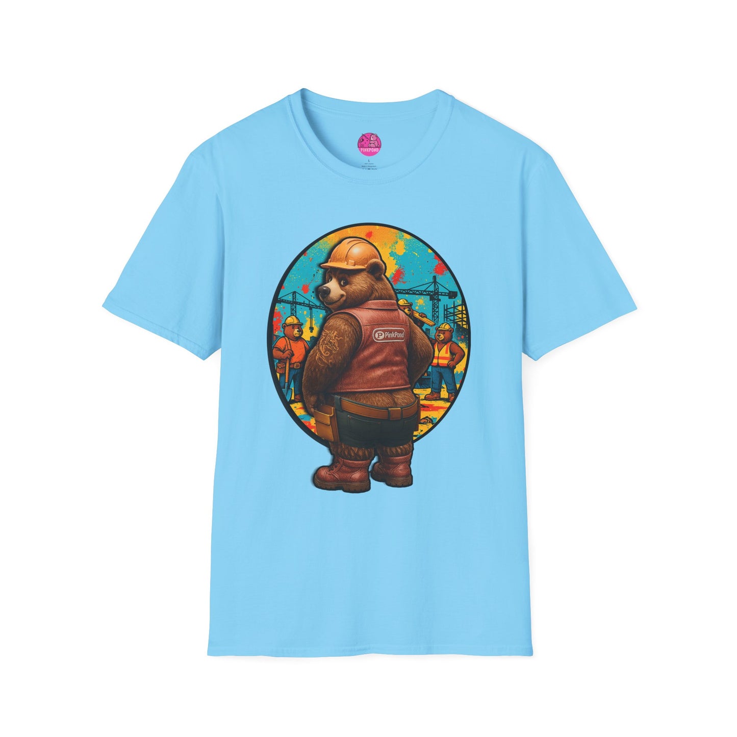 Graphic Tee Builder’s Bum Bear Unisex Softstyle T-Shirt