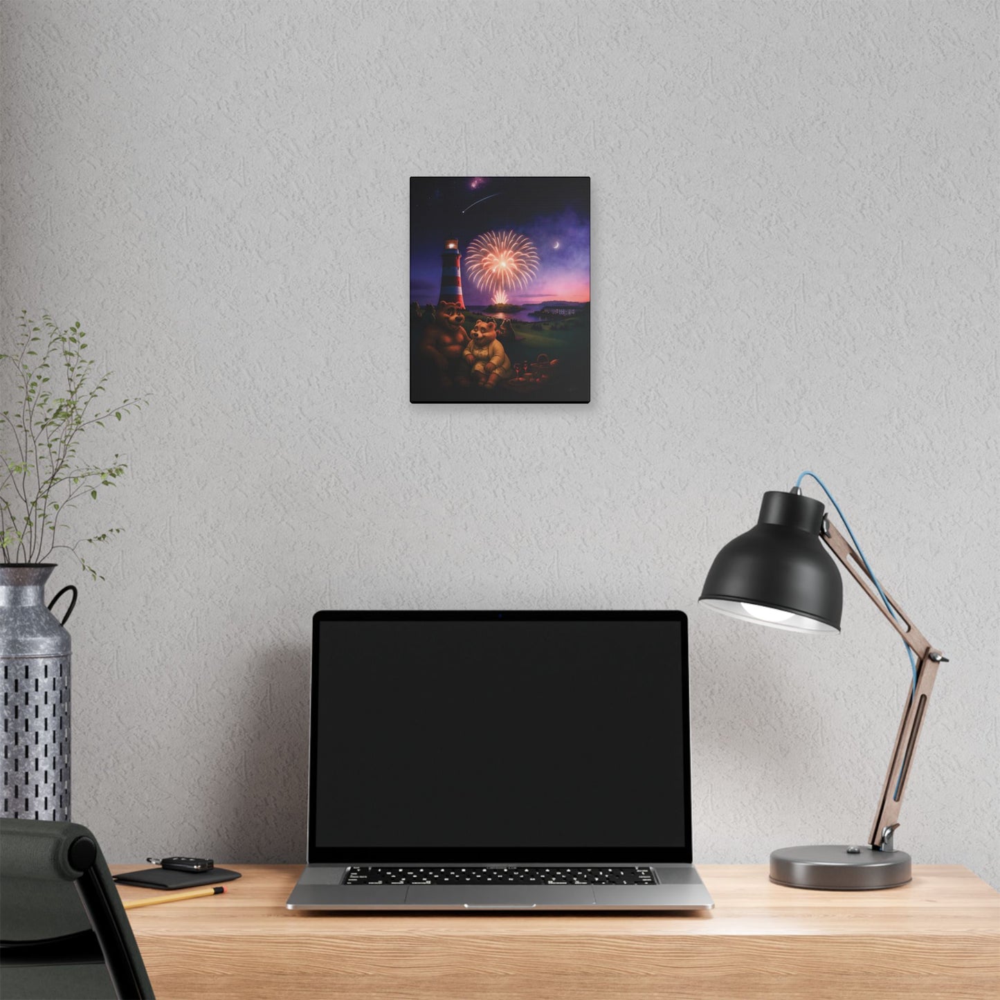 Art Canvas - The Firework Contest by Andrew McCarter