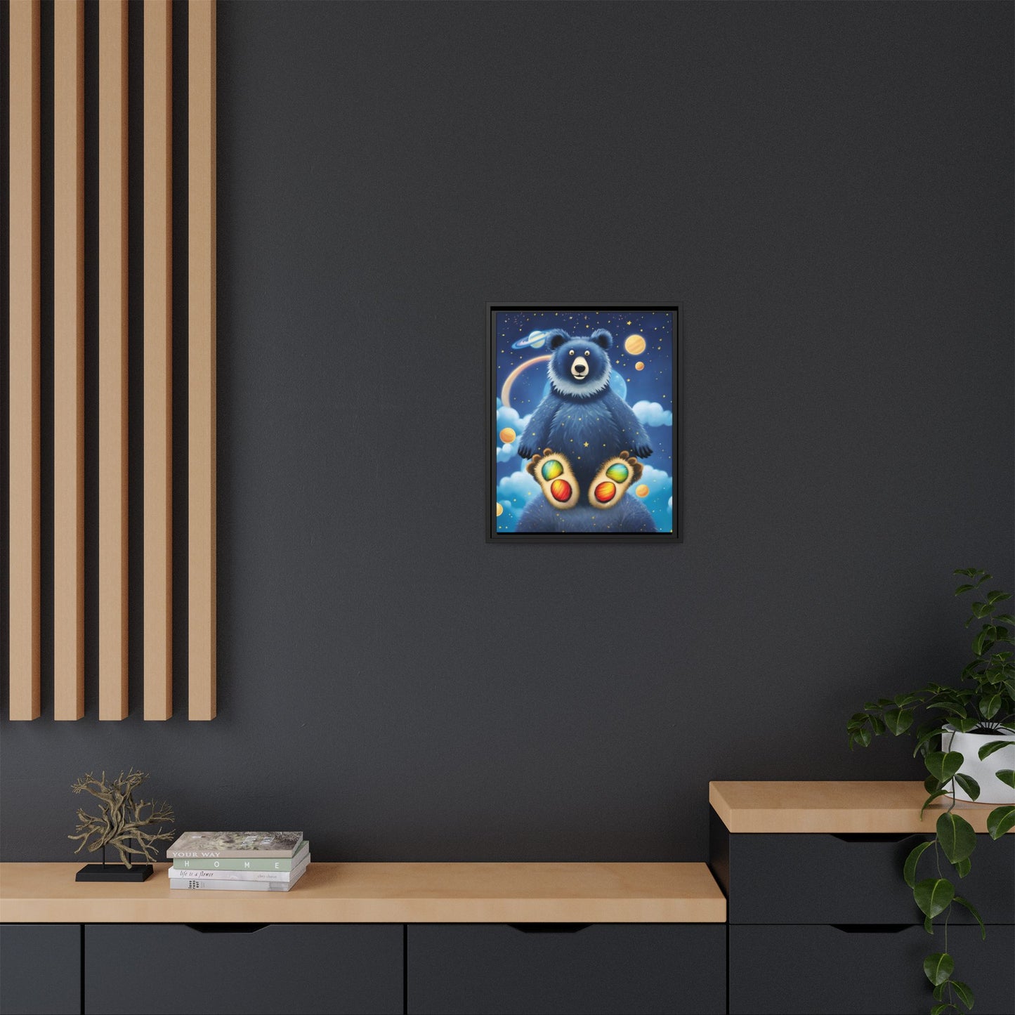 'Cosmic Pawprints' by Andrew McCarter - Canvas Art