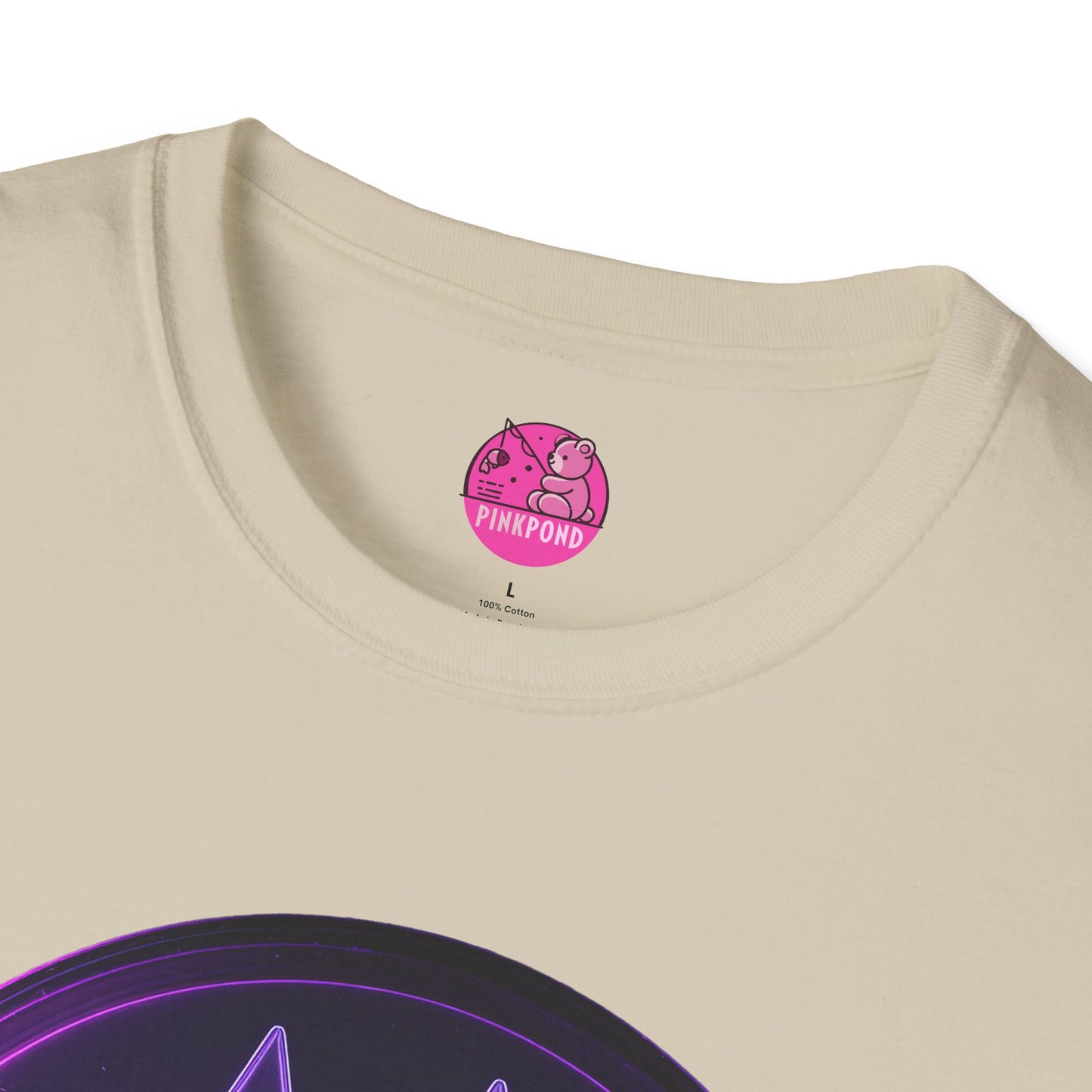 Neon Paw Power T-Shirt - Retro-Futuristic Animal Lover Tee