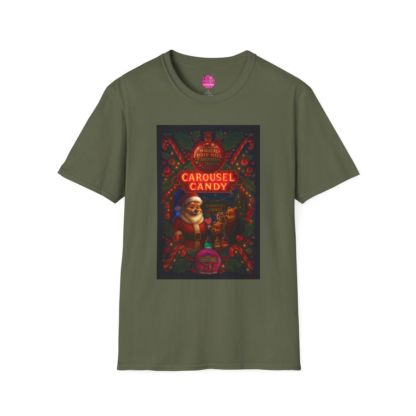 Carousel Candy Christmas T-Shirt — Eddie Hill, The Candyman of the North