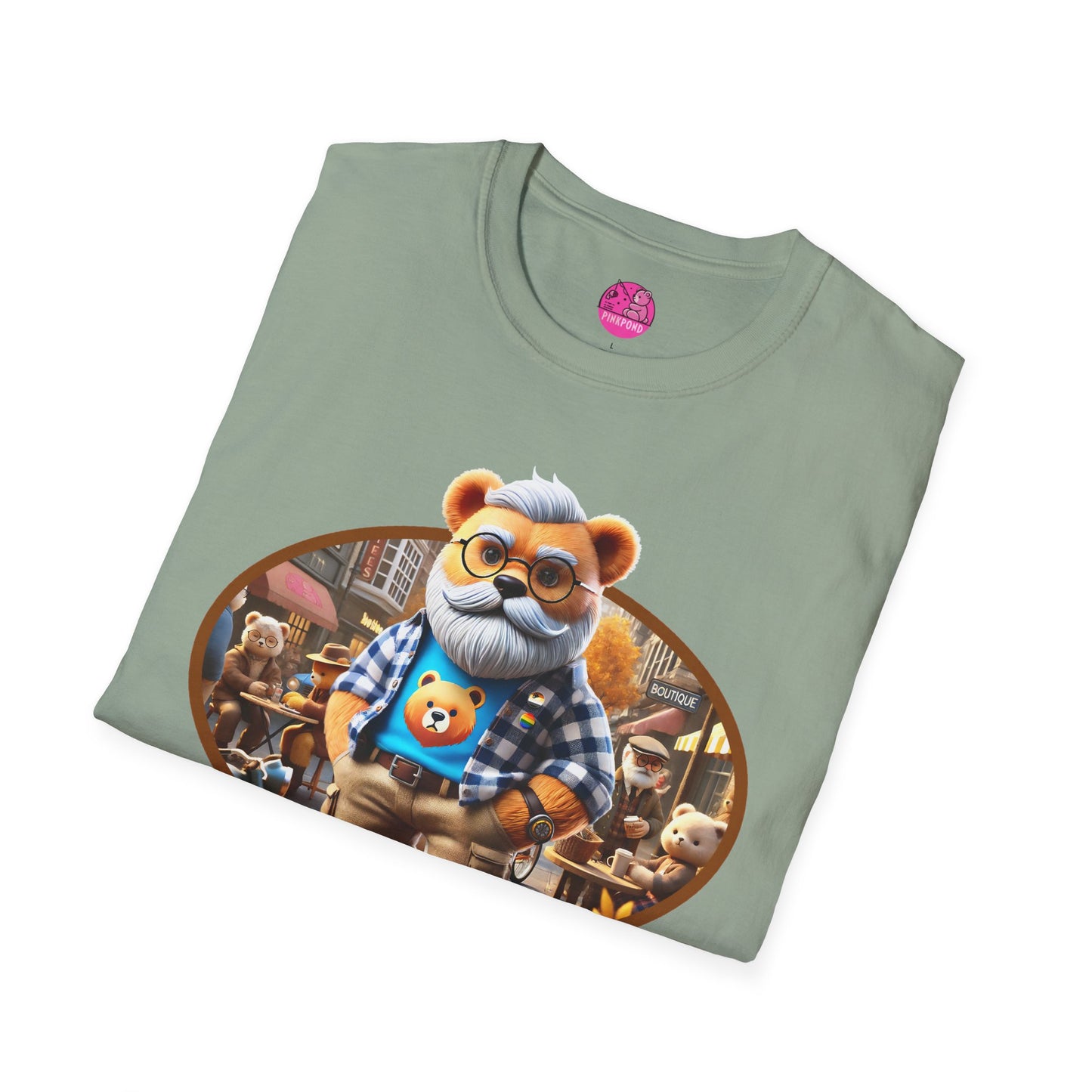 Big Bear T-Shirt - Bold, Comfortable Unisex Softstyle Tee with Playful Charm
