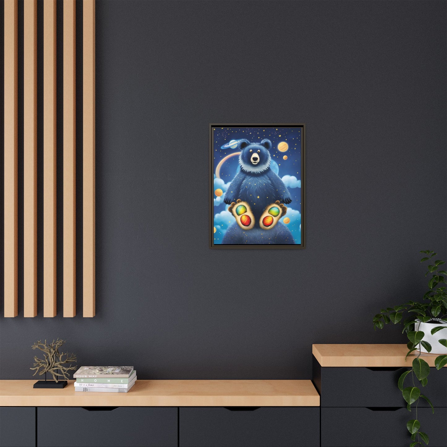 'Cosmic Pawprints' by Andrew McCarter - Canvas Art