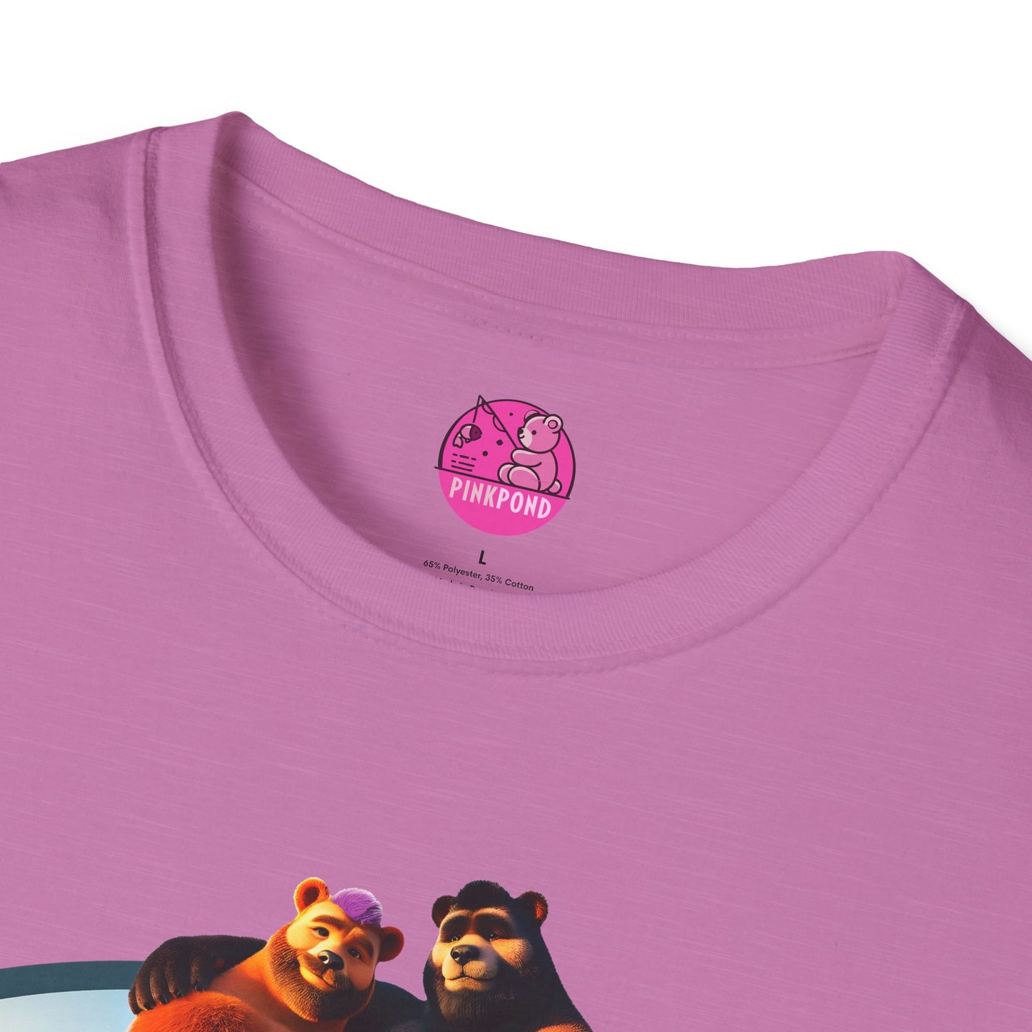Beach Life Bears Unisex T-Shirt - Mikey & Max Tee by PinkPond