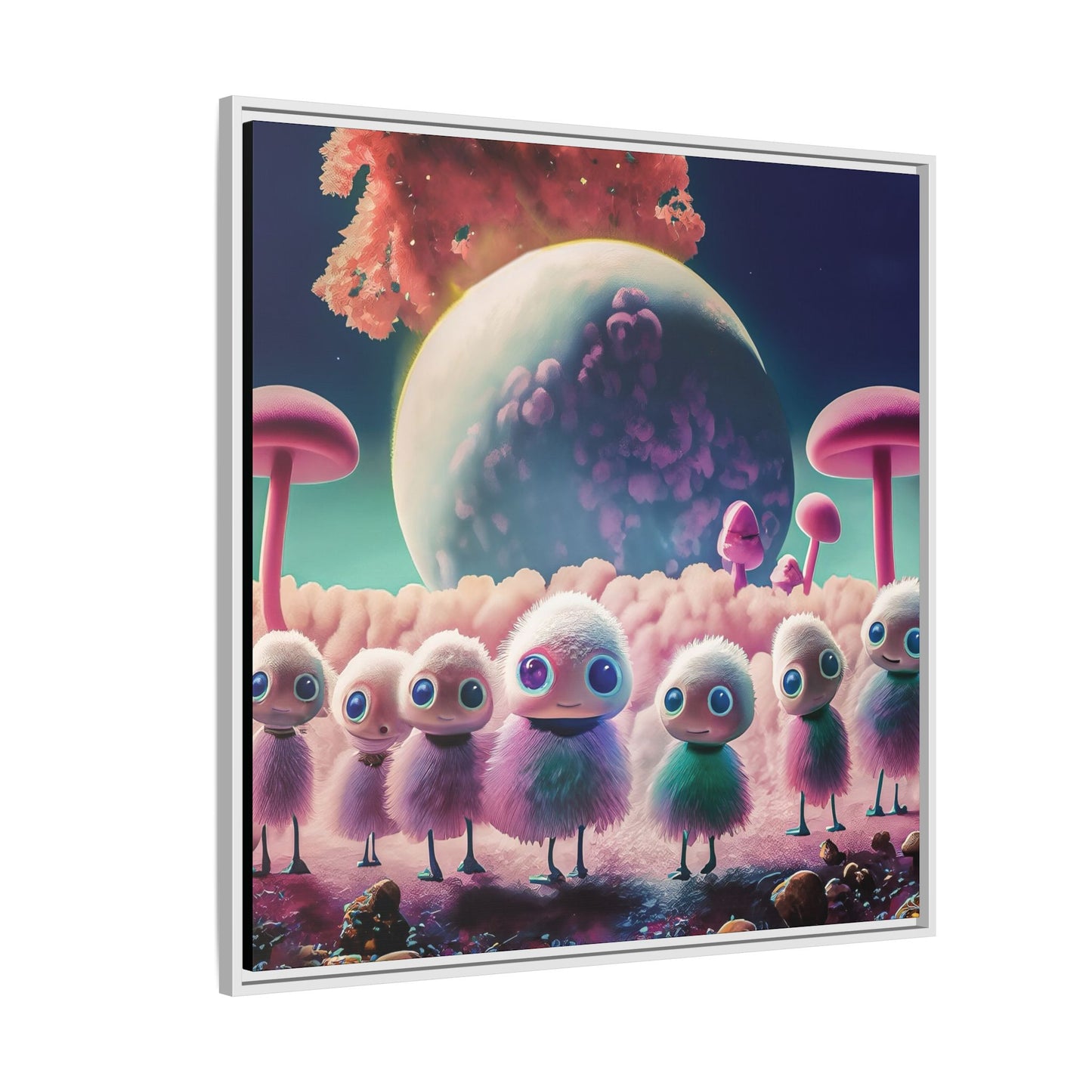 “"Keep smiling," whispered Axlar. "We can eat them later." – Fine Art Canvas Print By Andrew McCarter