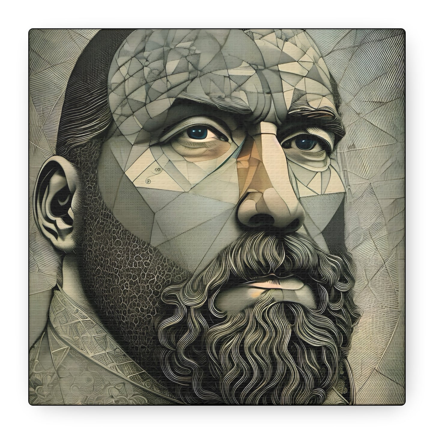Fractured Peace -  Fine Art Print by Andrew McCarter adapted from a drawing by David Lake