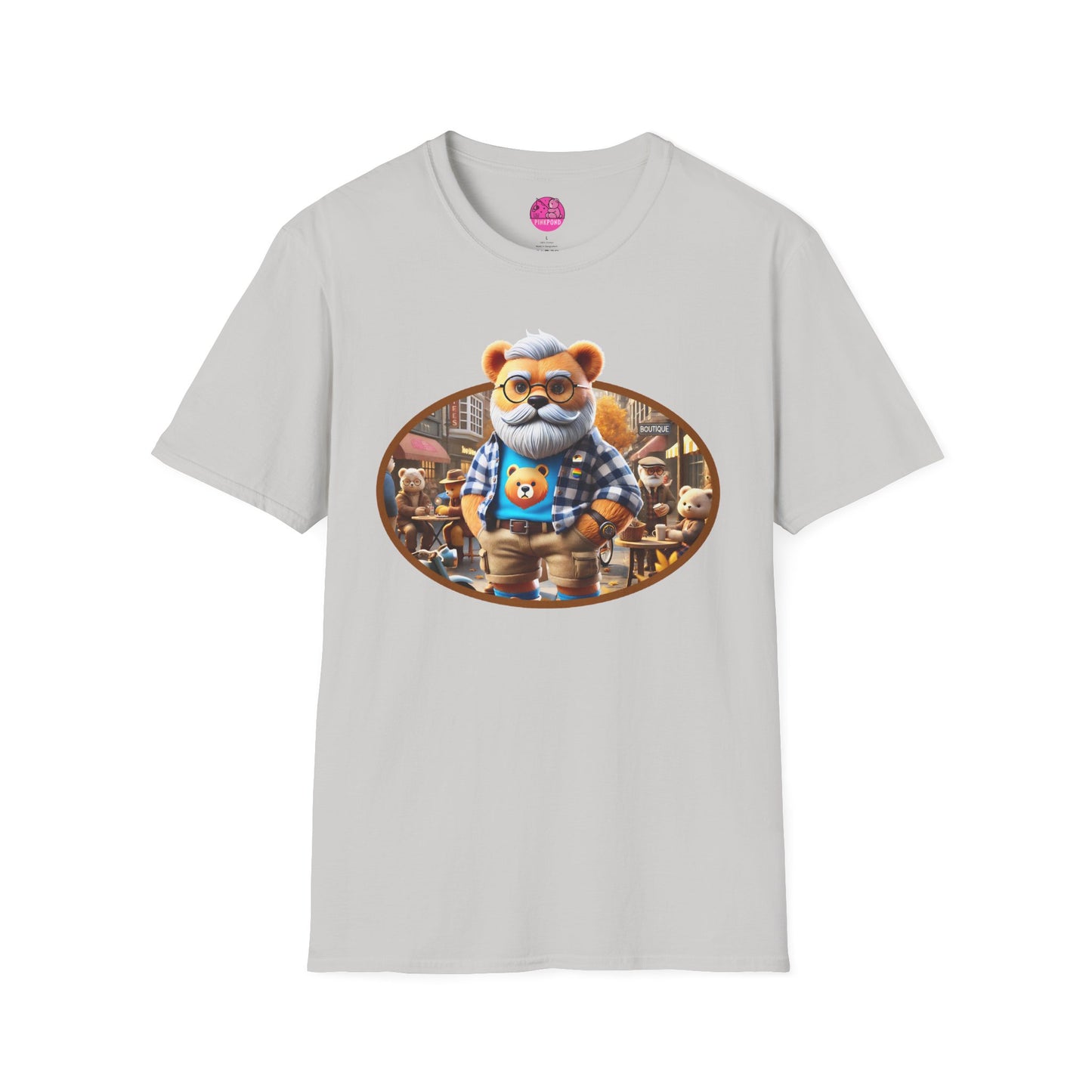 Big Bear T-Shirt - Bold, Comfortable Unisex Softstyle Tee with Playful Charm