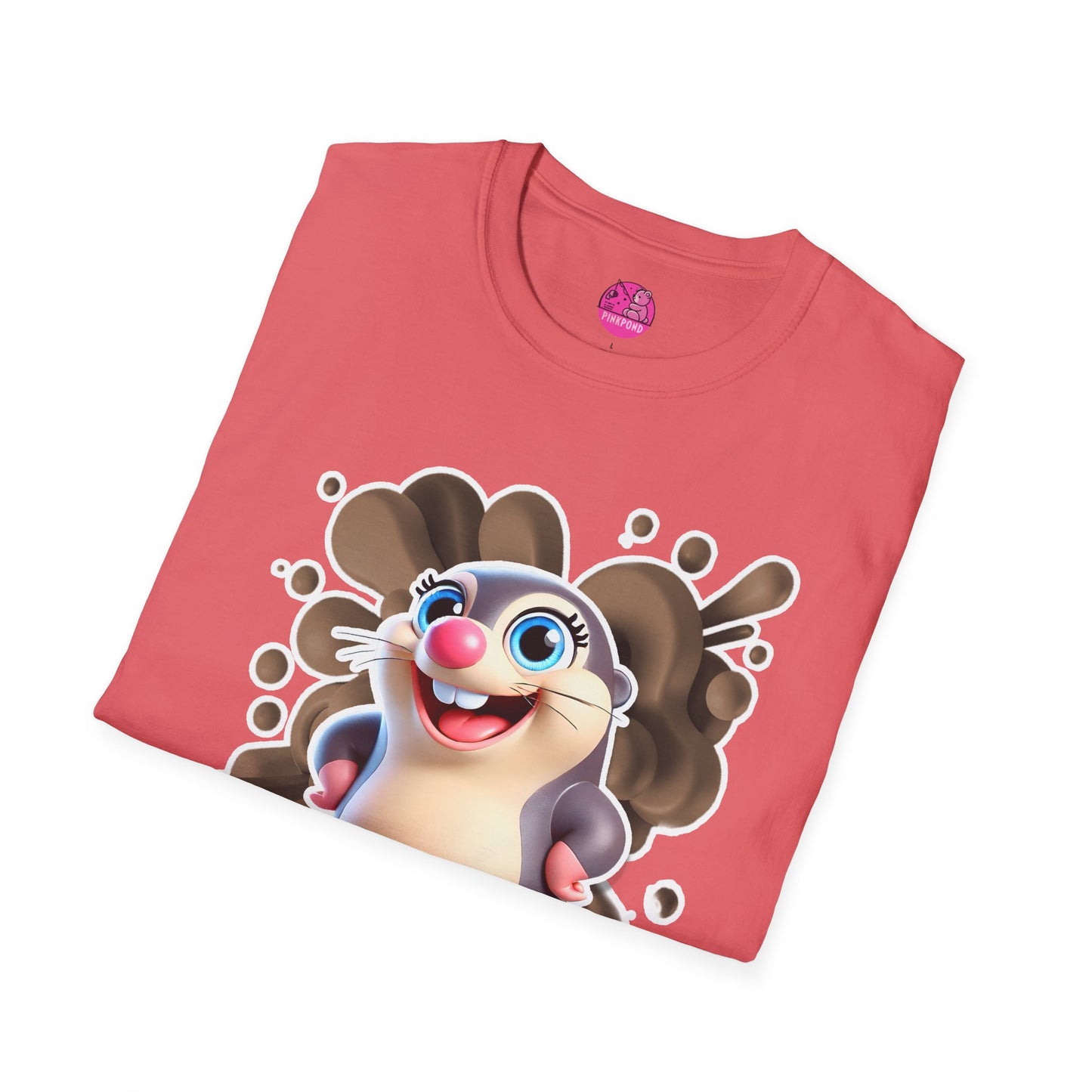 Millicent the Mole T-Shirt – Digging Up Fun in Style - Bold and Colorful Unisex Tee for Fun-Loving Fashion Fans