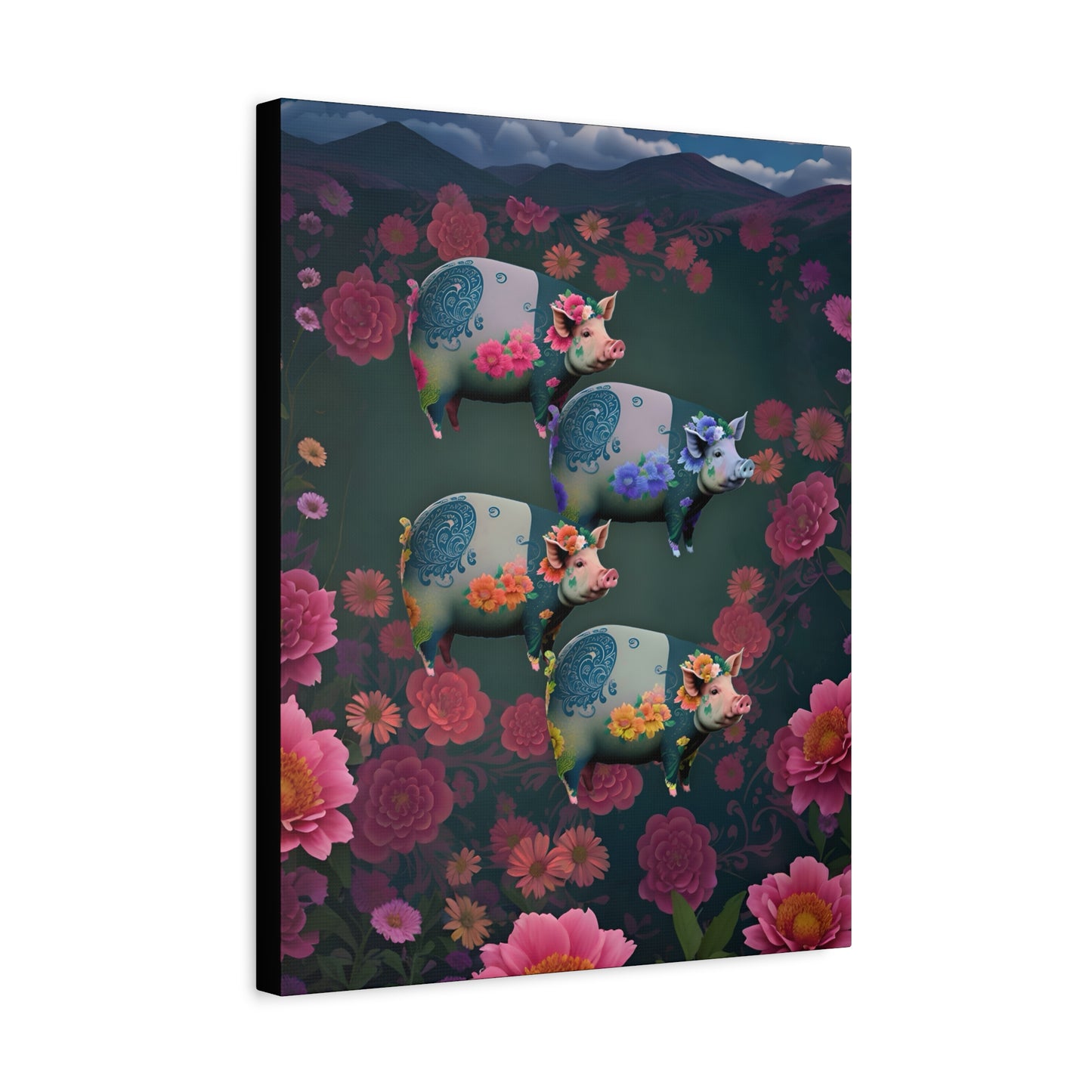 ‘Floral Flight’ Canvas Print by Andrew McCarter