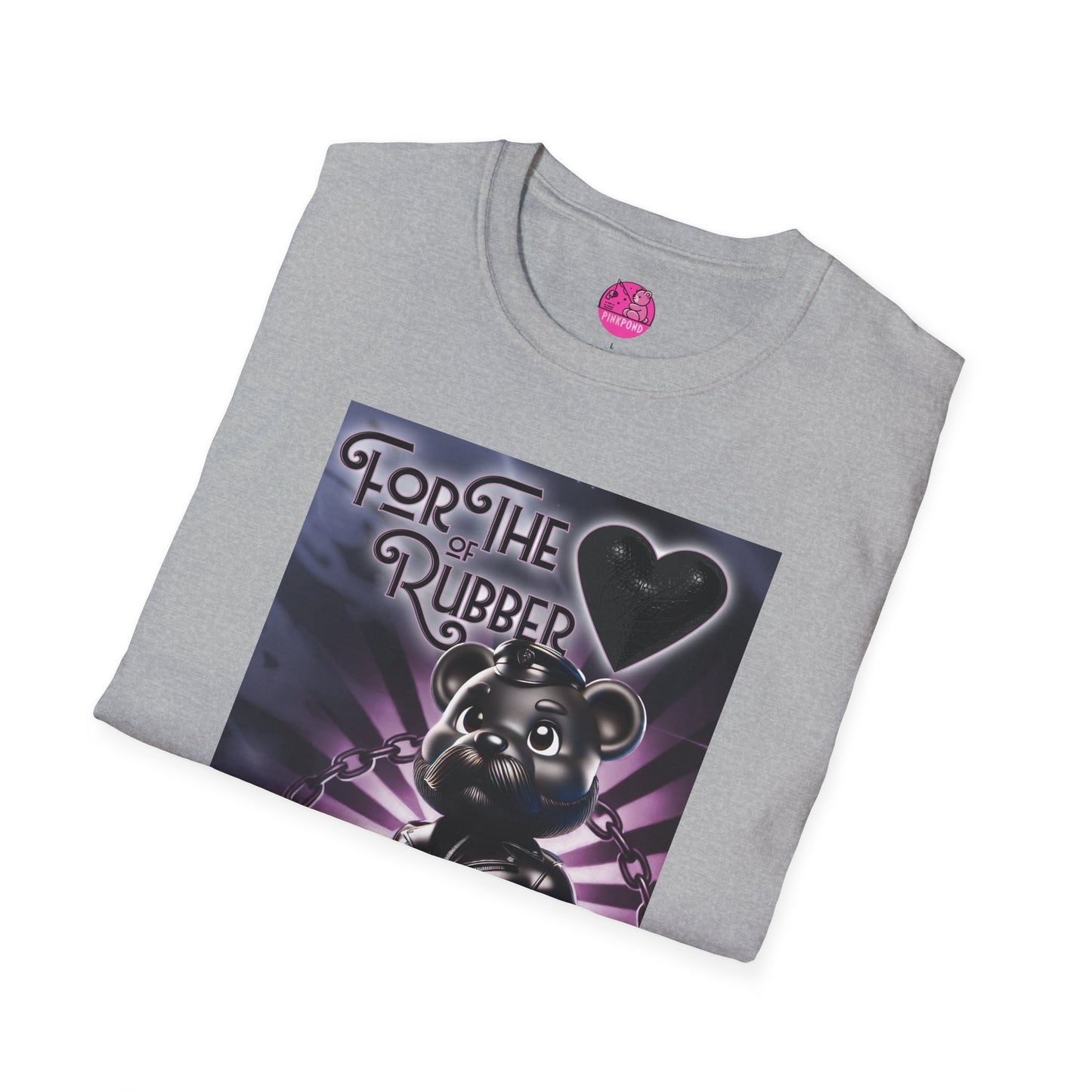 Rubber Bear” – Bold & Playful Tee 🖤🐻✨