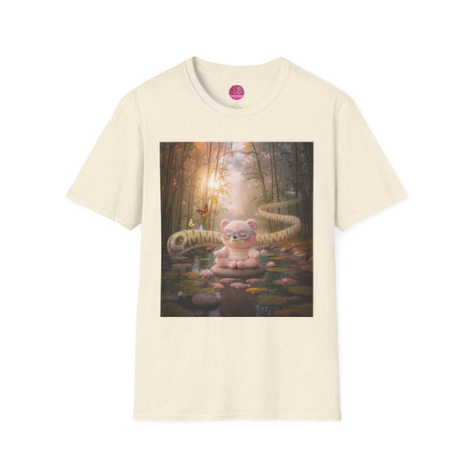 Meditating Bear Daylight Calm T-Shirt — "Find Your Calm" Design