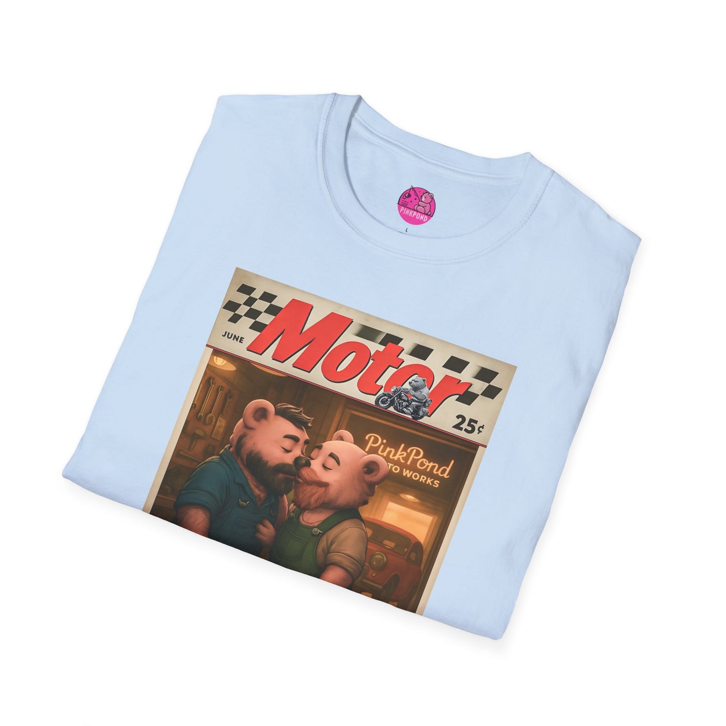 Bear Retro 1950s Motor Magazine T-Shirt