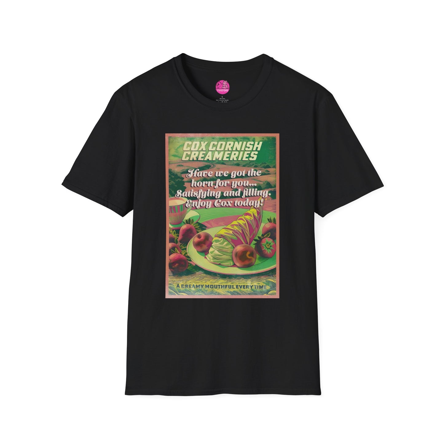 Saucy Vintage Cox Creameries - Satisfy Your Cravings T-Shirt