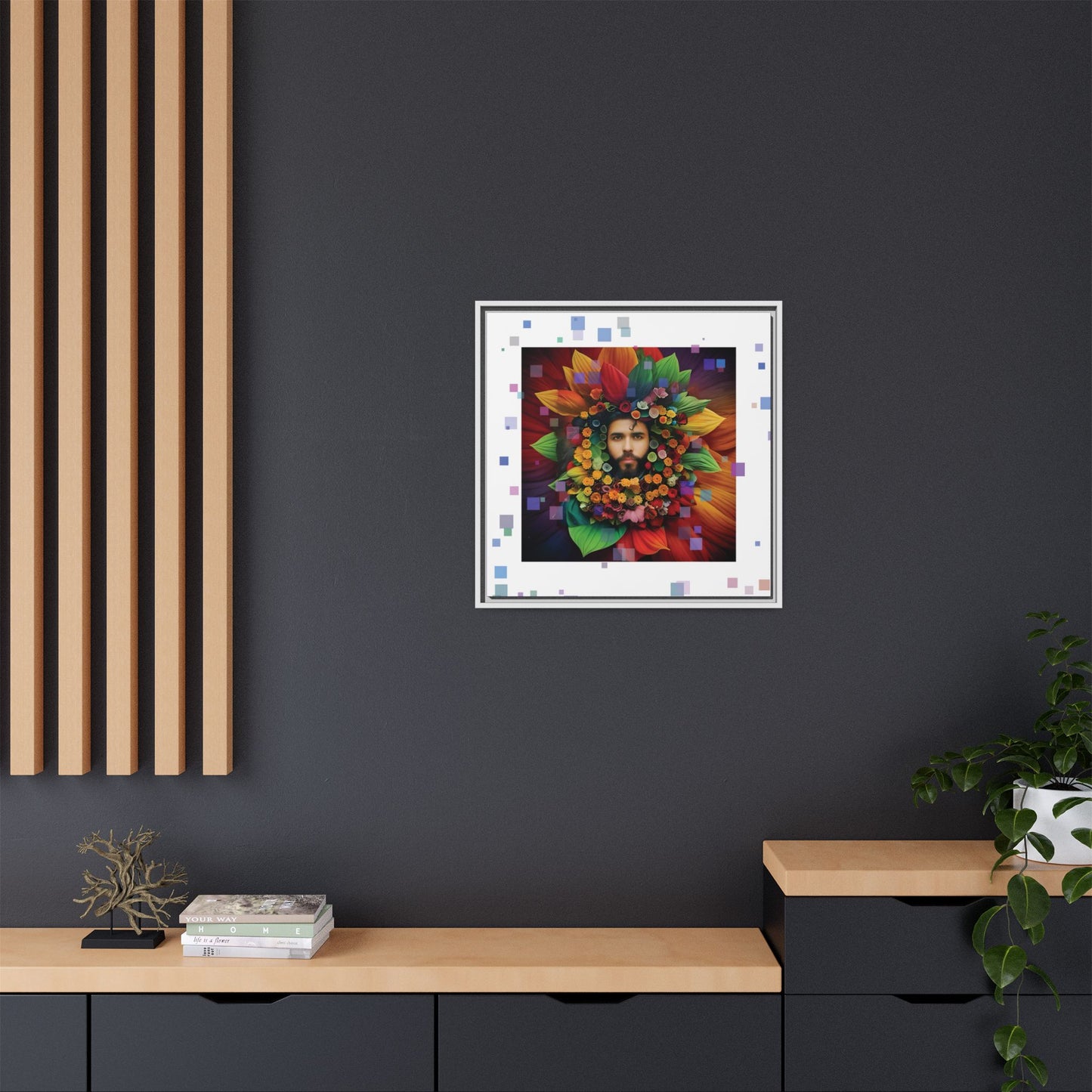 'Flourish: The Modern Green Man' canvas print By Andrew McCarter
