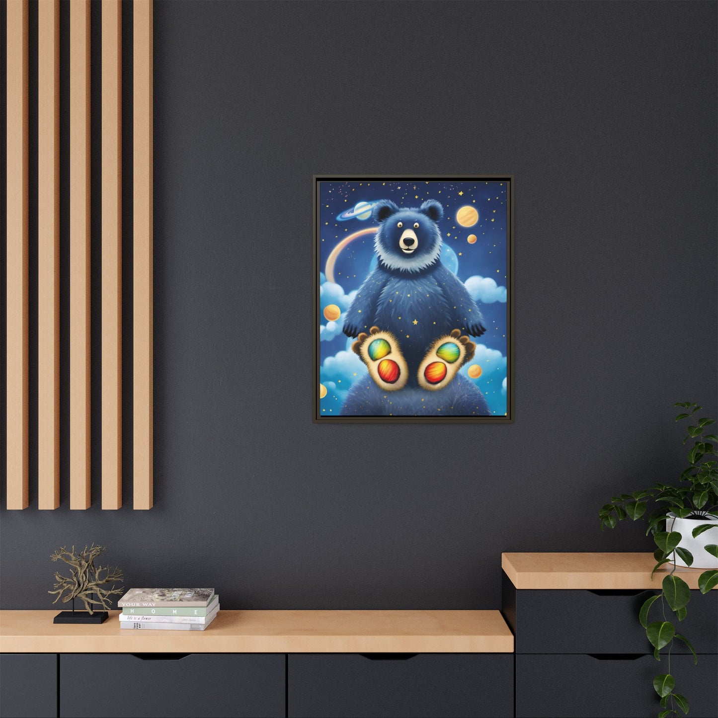 'Cosmic Pawprints' by Andrew McCarter - Canvas Art