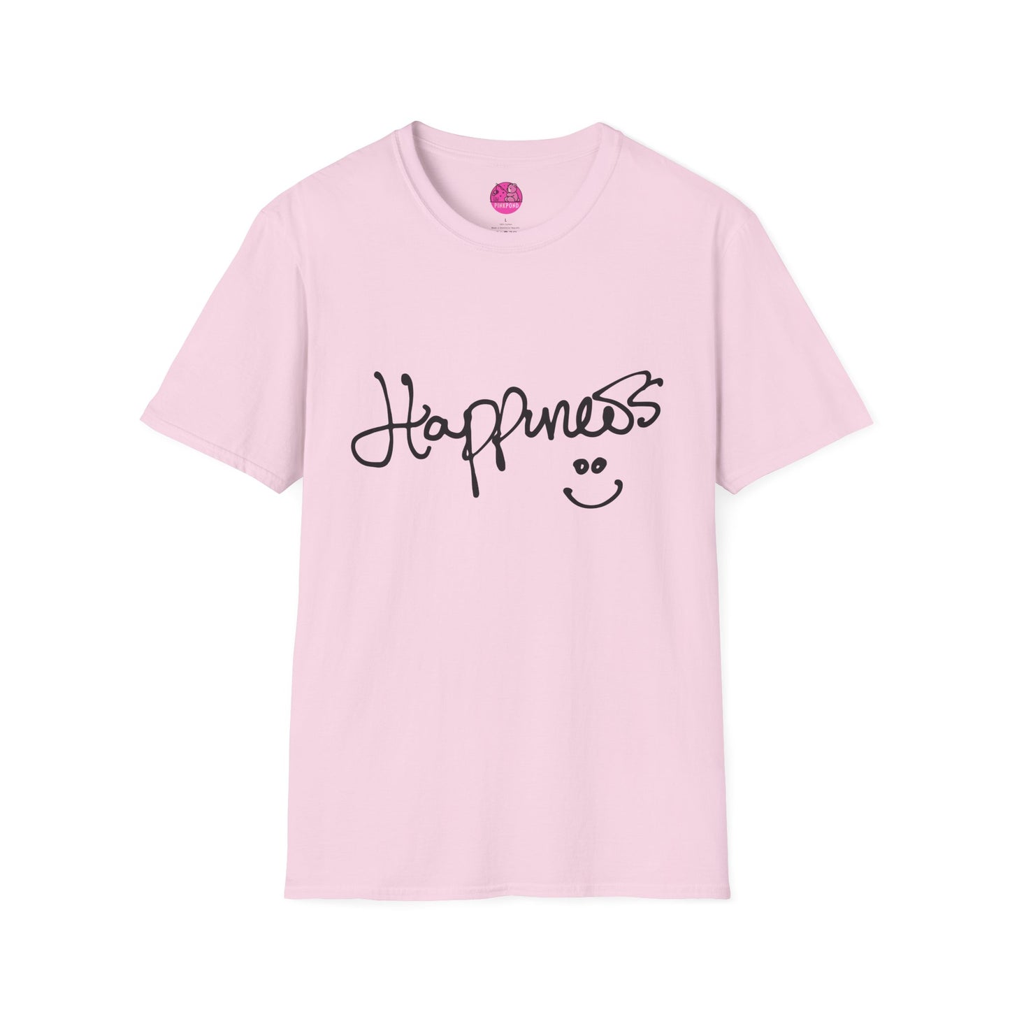 Happiness - Minimalist Positive Vibes T-Shirt