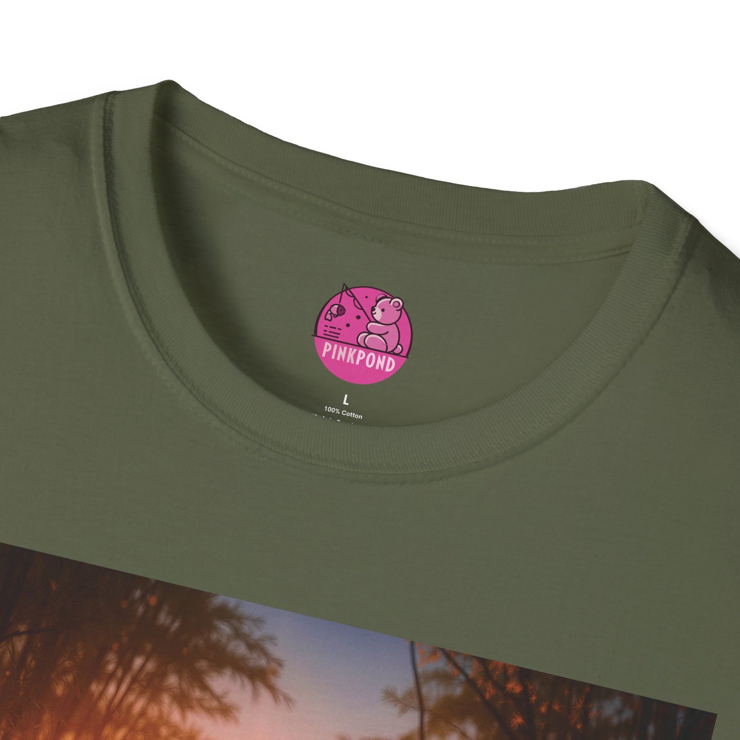 Meditating Bear Golden Hour T-Shirt