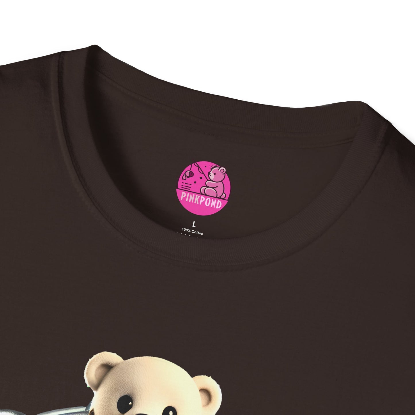 Hot Leather Cub Unisex Softstyle T-Shirt | Fierce and Fun Bear Tee with Leather-Clad Sass