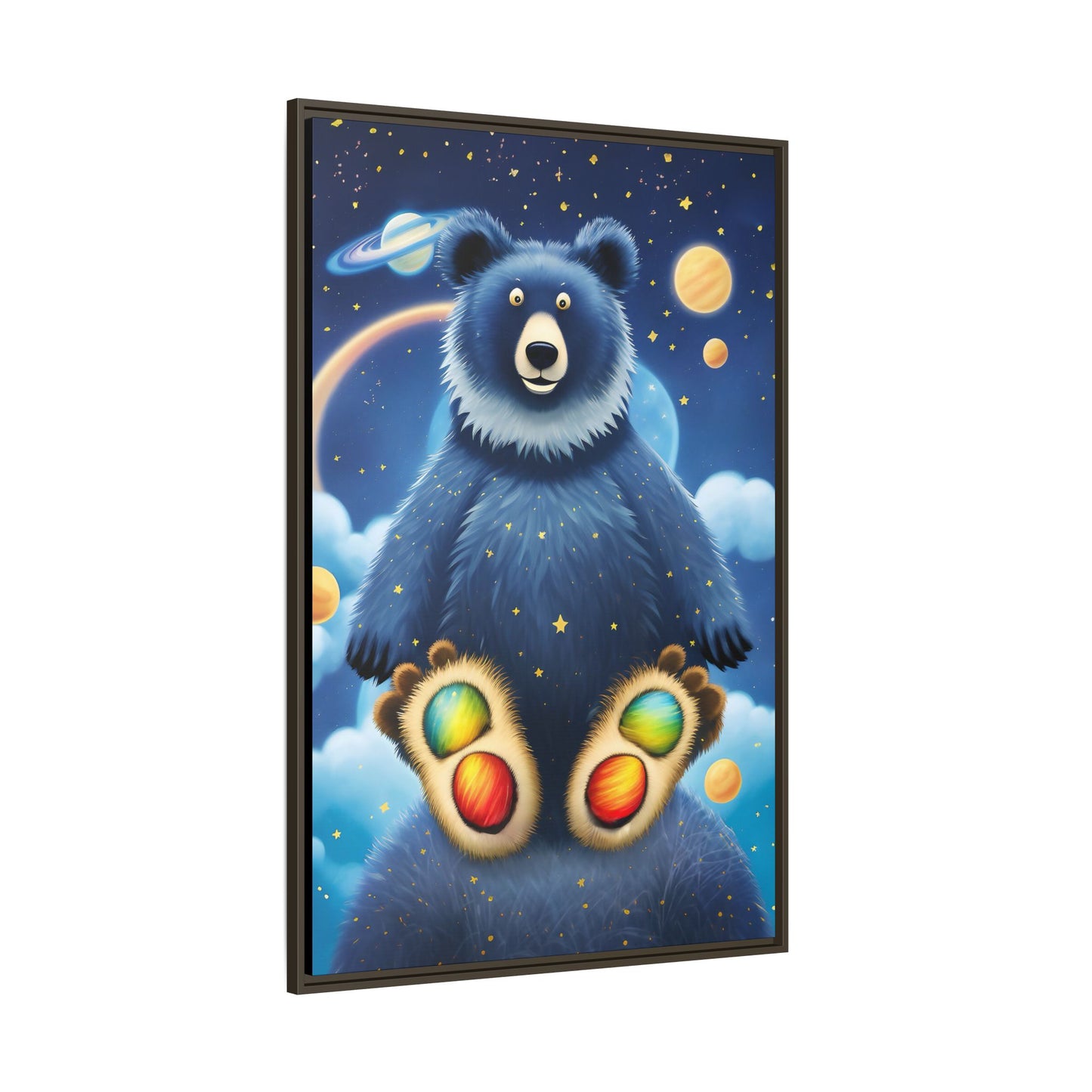 'Cosmic Pawprints' by Andrew McCarter - Canvas Art