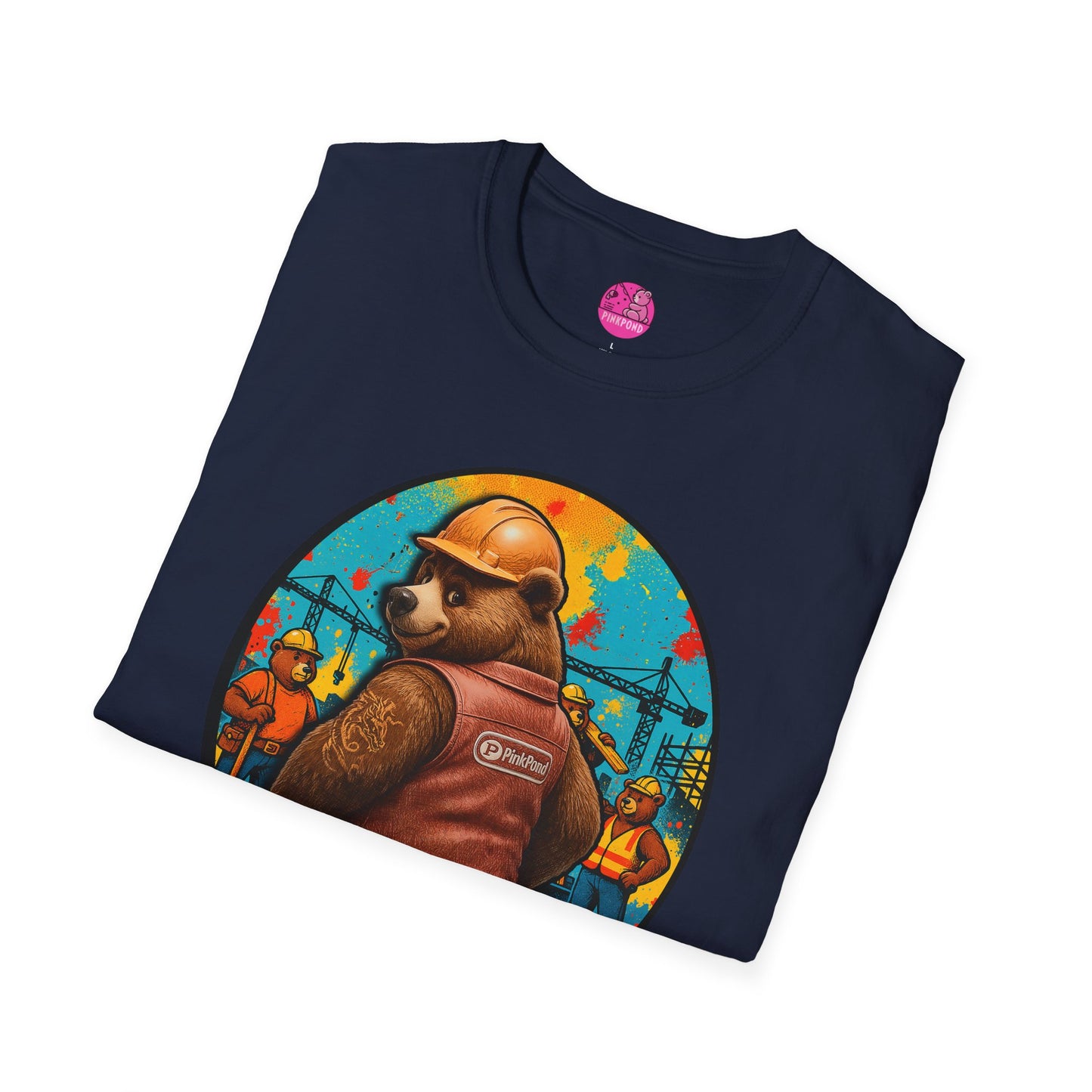 Graphic Tee Builder’s Bum Bear Unisex Softstyle T-Shirt