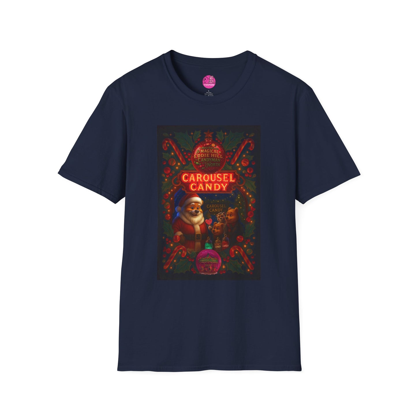 Carousel Candy Christmas T-Shirt — Eddie Hill, The Candyman of the North