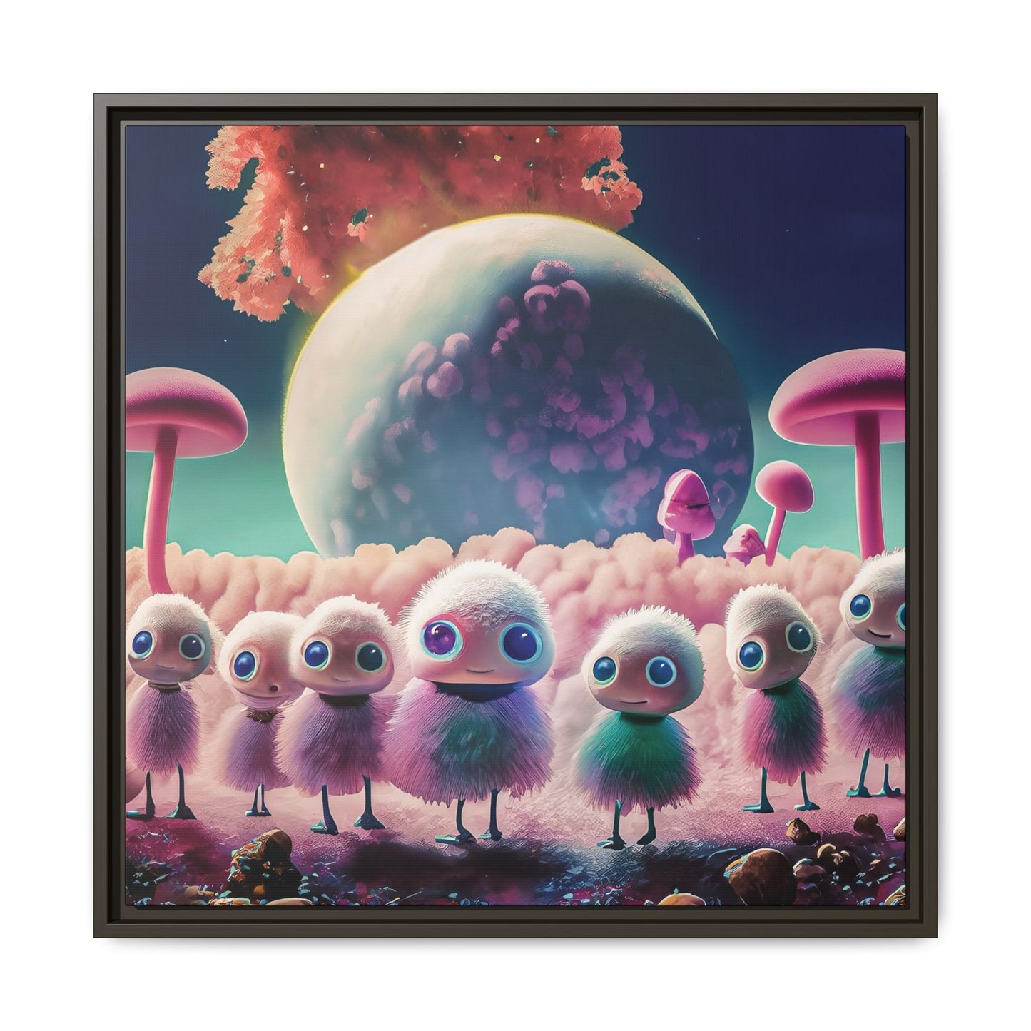 “"Keep smiling," whispered Axlar. "We can eat them later." – Fine Art Canvas Print By Andrew McCarter