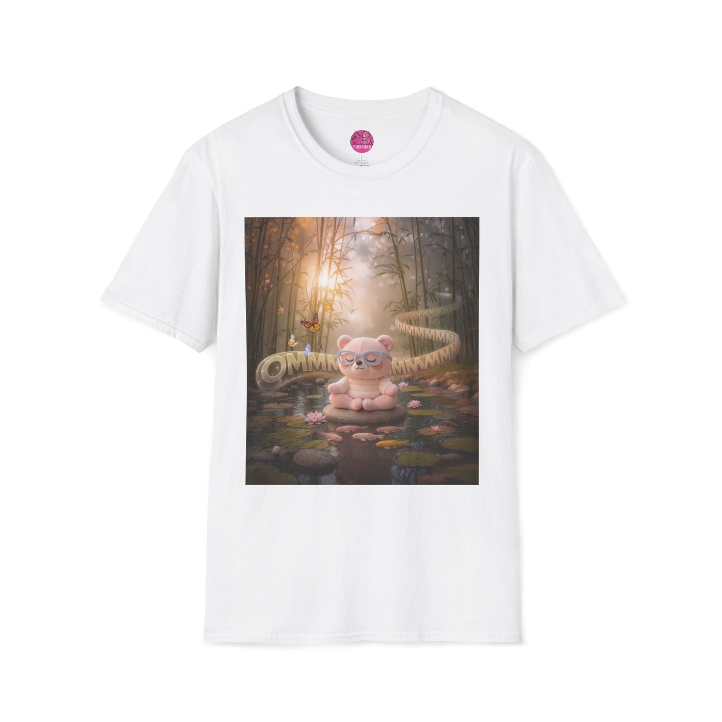 Meditating Bear Daylight Calm T-Shirt — "Find Your Calm" Design