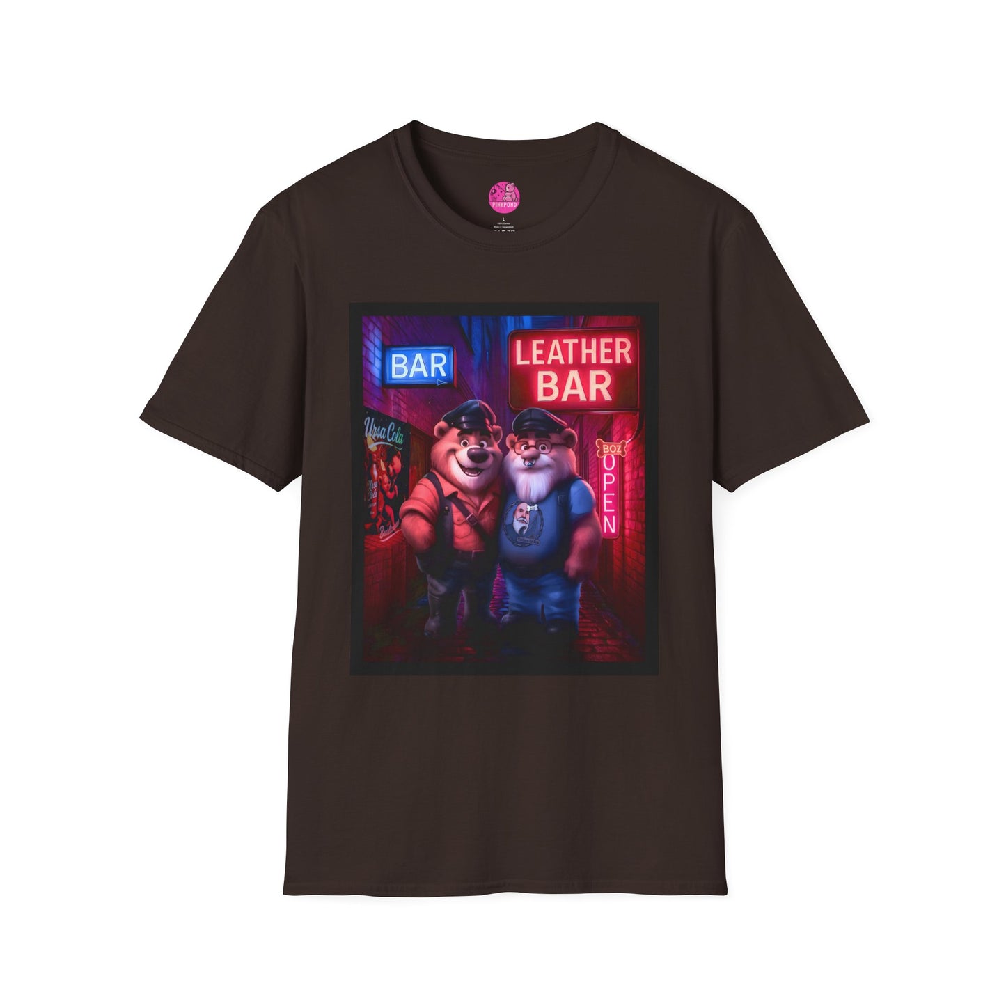 Pup Boz Bear T-Shirt - Exclusive PinkPond Artwork of Boz Lee Schmick