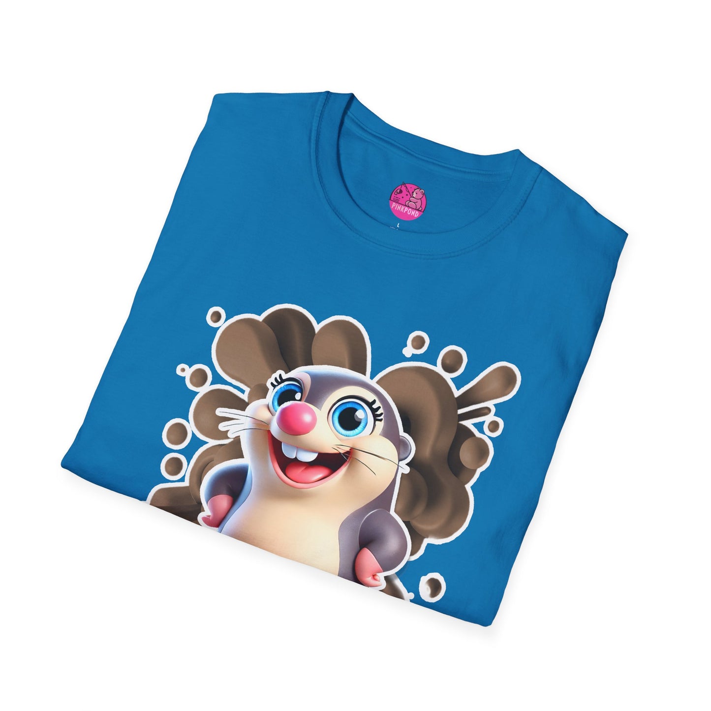 Millicent the Mole T-Shirt – Digging Up Fun in Style - Bold and Colorful Unisex Tee for Fun-Loving Fashion Fans