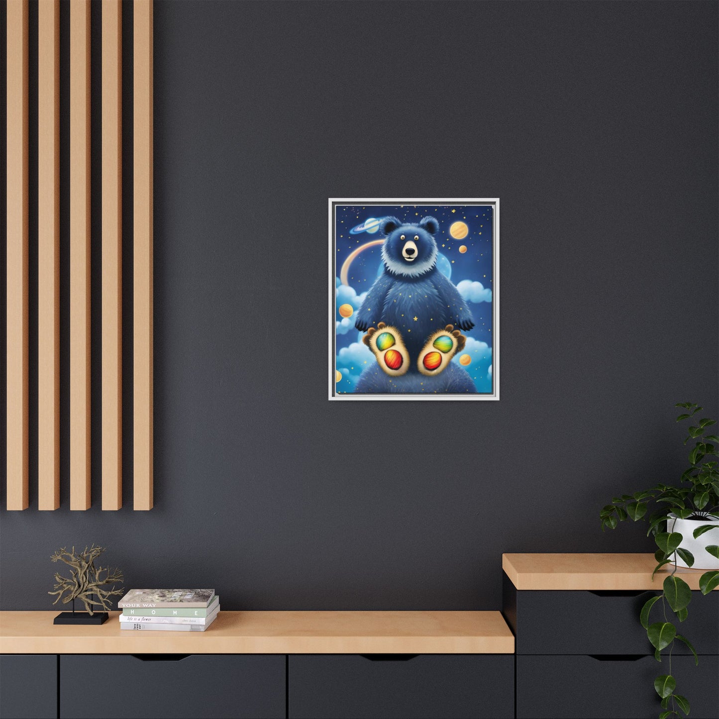'Cosmic Pawprints' by Andrew McCarter - Canvas Art