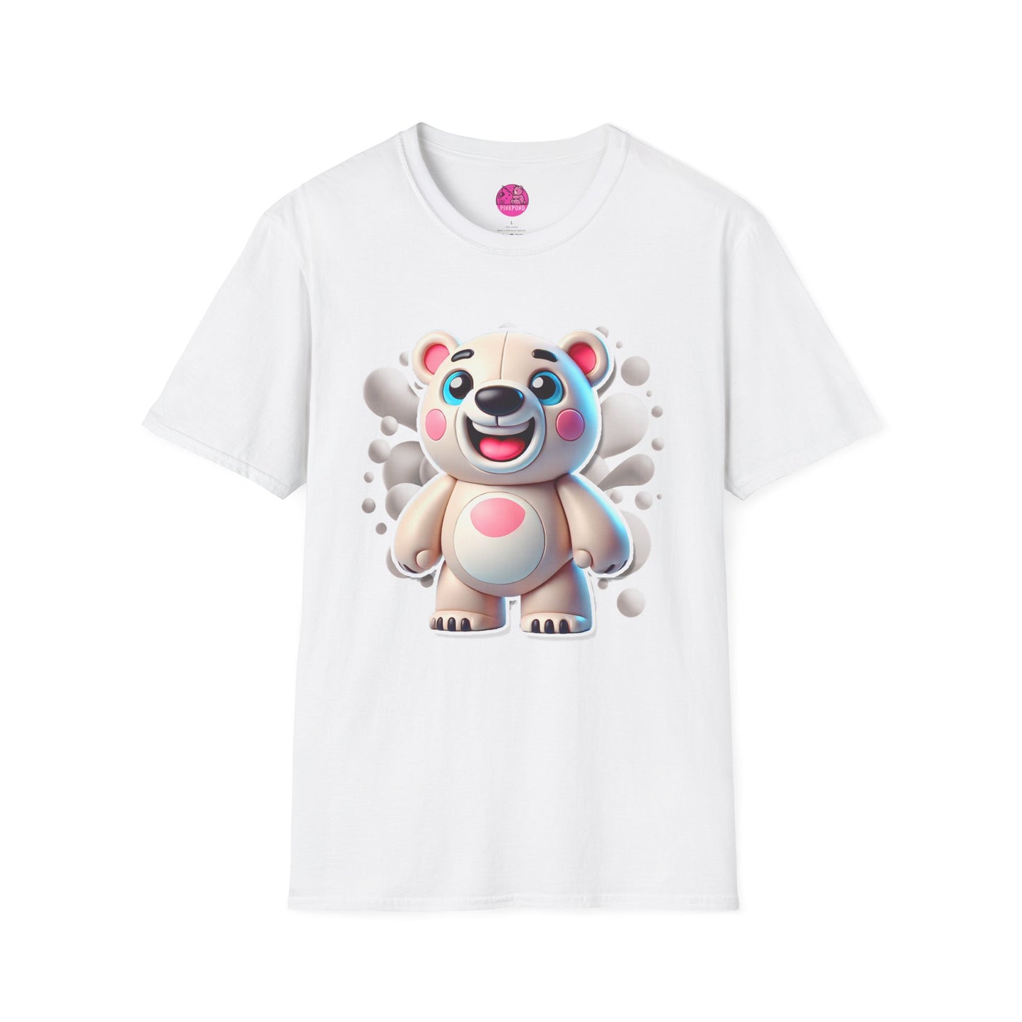 Pepe the Polar Bear T-Shirt - The Coolest Bear Around | Unisex Softstyle Tee