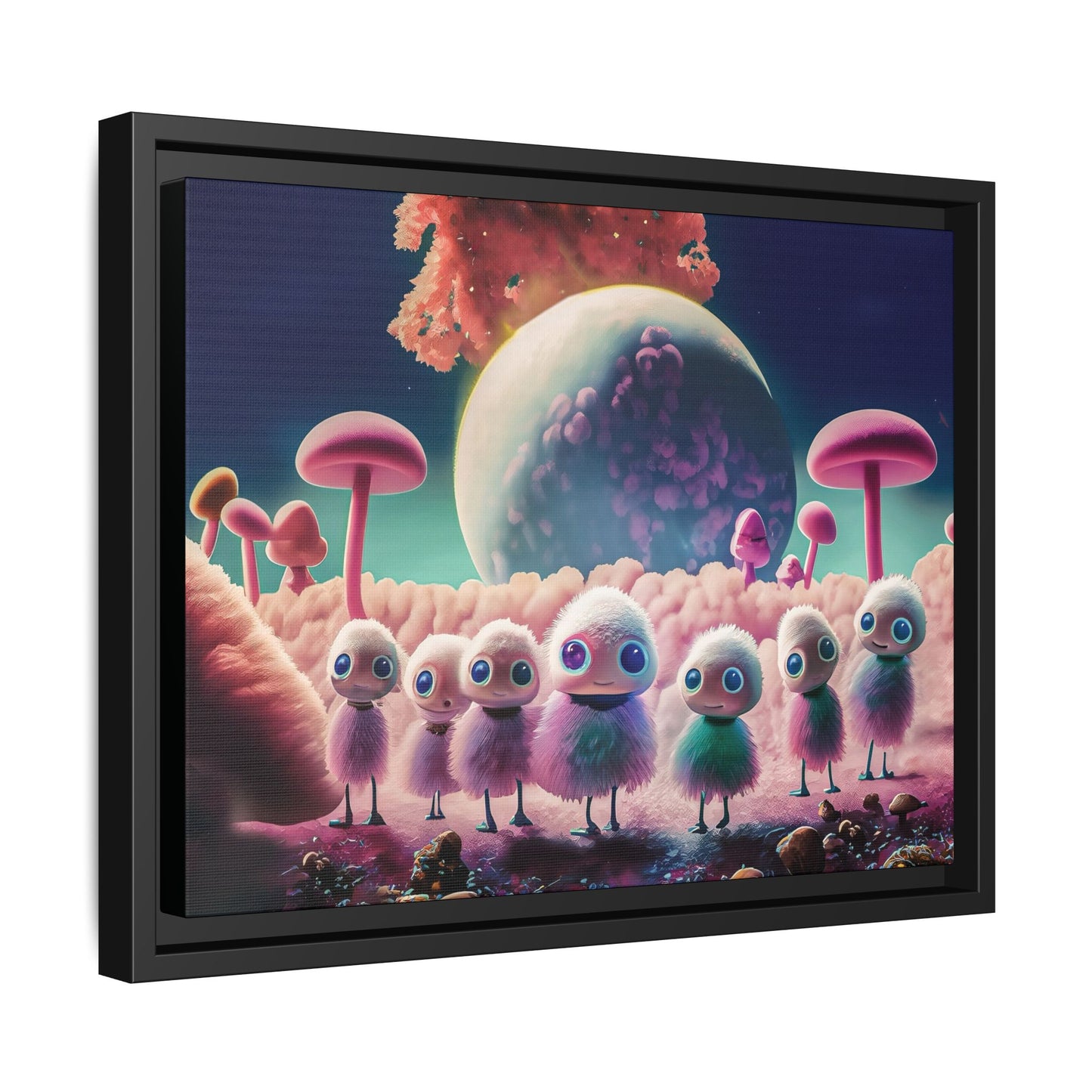 “"Keep smiling," whispered Axlar. "We can eat them later." – Fine Art Canvas Print By Andrew McCarter