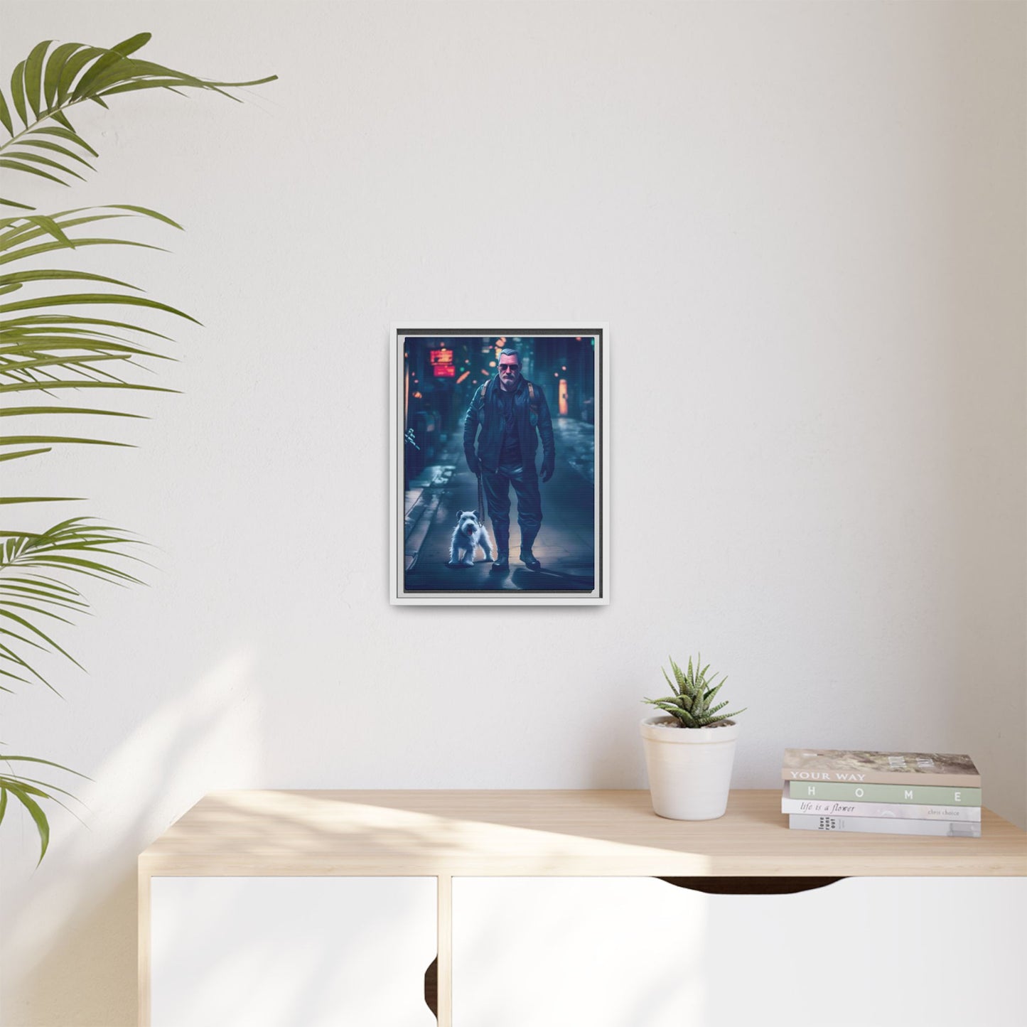 Canvas Print - Midnight Stroll by Andrew McCarter - Cyberpunk Urban Art