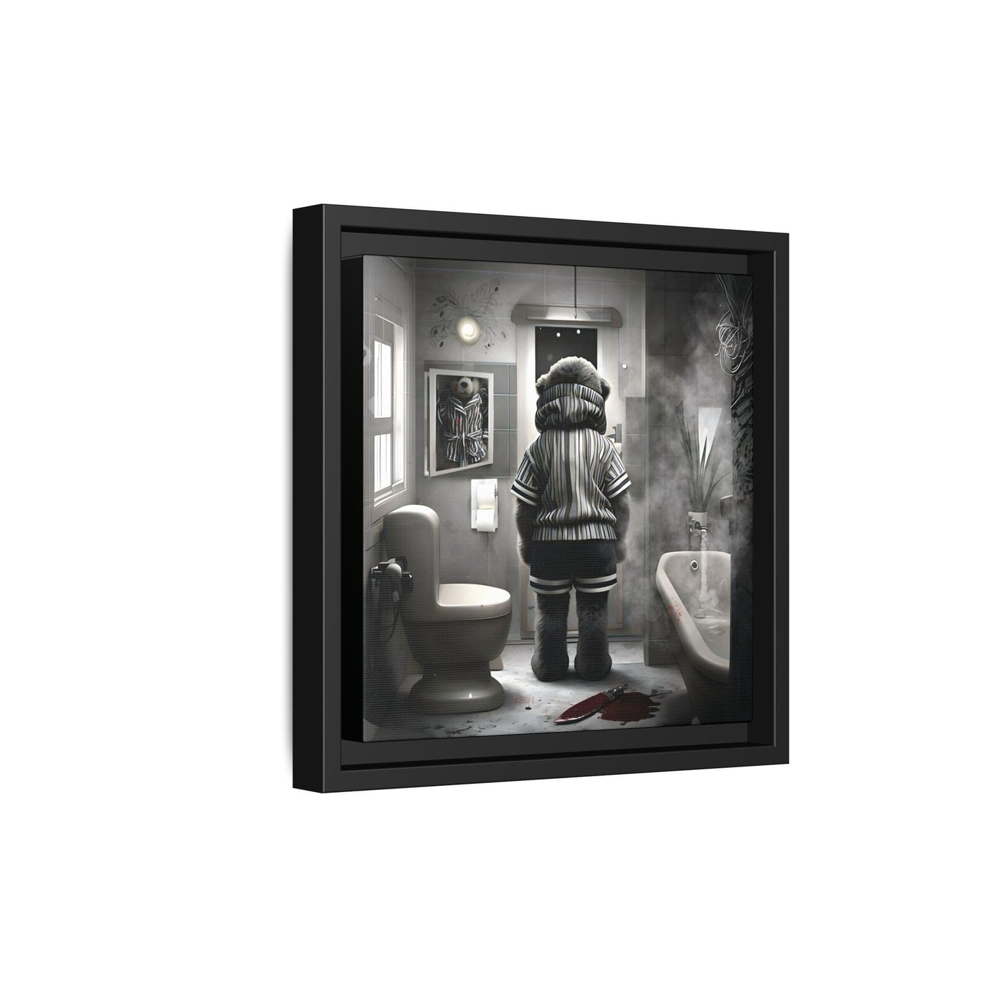 Canvas Art Print - The Untimely Demise of Benjamin Bear by Andrew McCarter, Dark Surreal Artwork