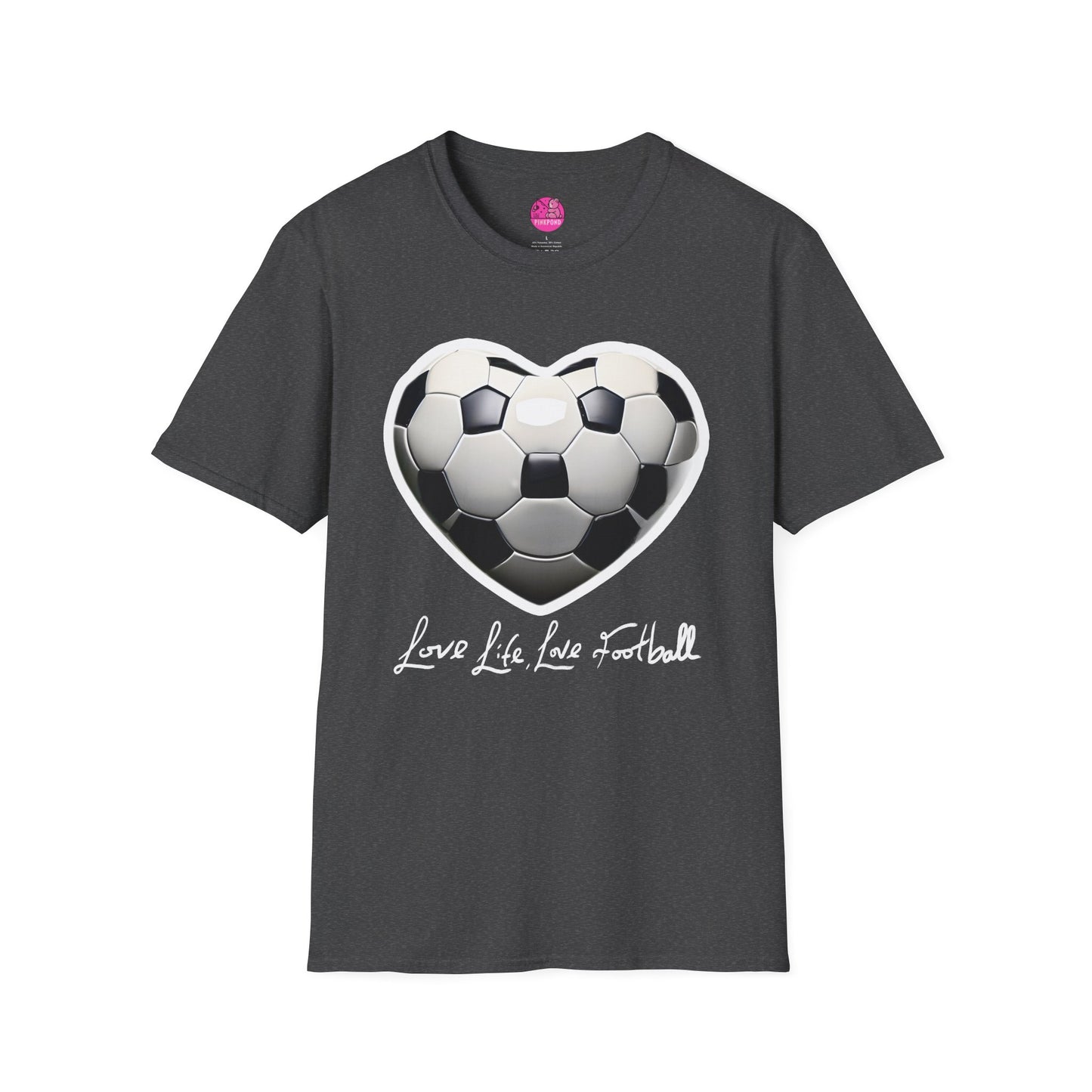 Football Heart Unisex T-Shirt - Love Life Design,