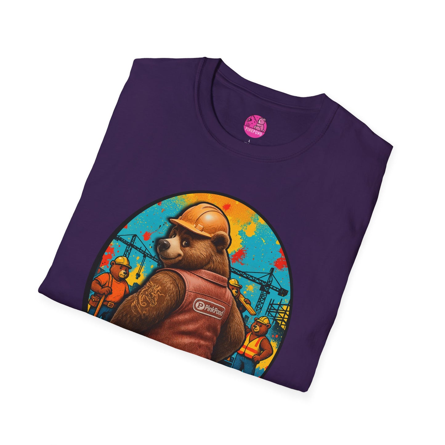 Graphic Tee Builder’s Bum Bear Unisex Softstyle T-Shirt