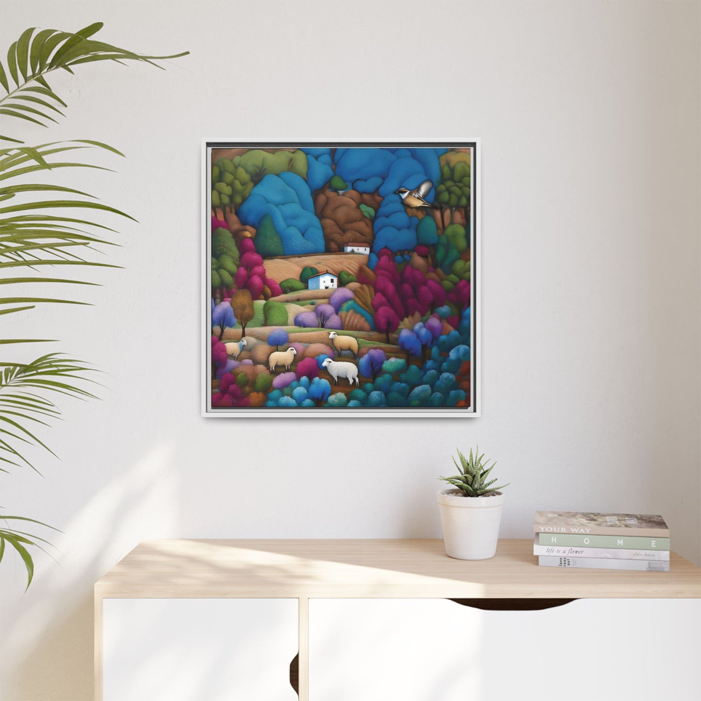 The Painted Valley Canvas Print by Andrew McCarter