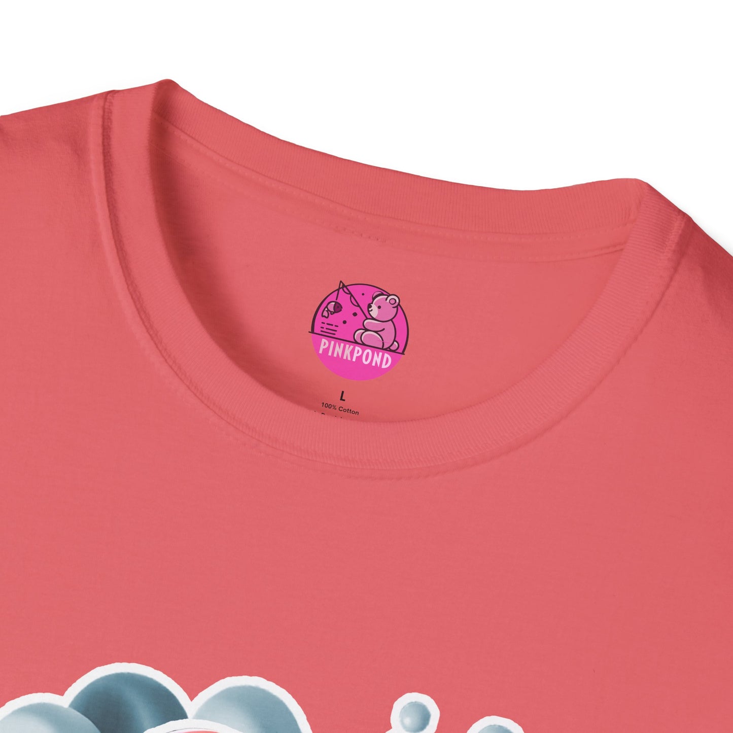 Carrie the Carp T-Shirt - a splash of fishy fun - Unisex Softstyle Tee with 3D Design