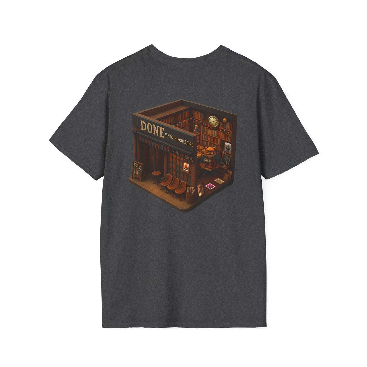 Vintage Bookstore Bear T-Shirt