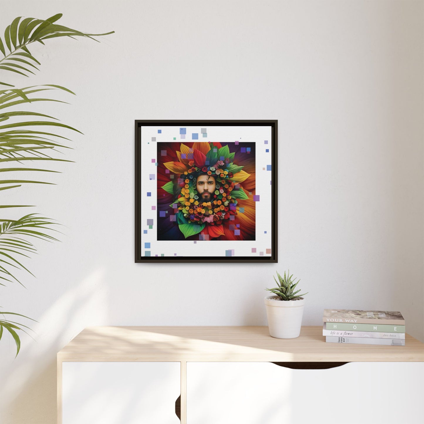 'Flourish: The Modern Green Man' canvas print By Andrew McCarter