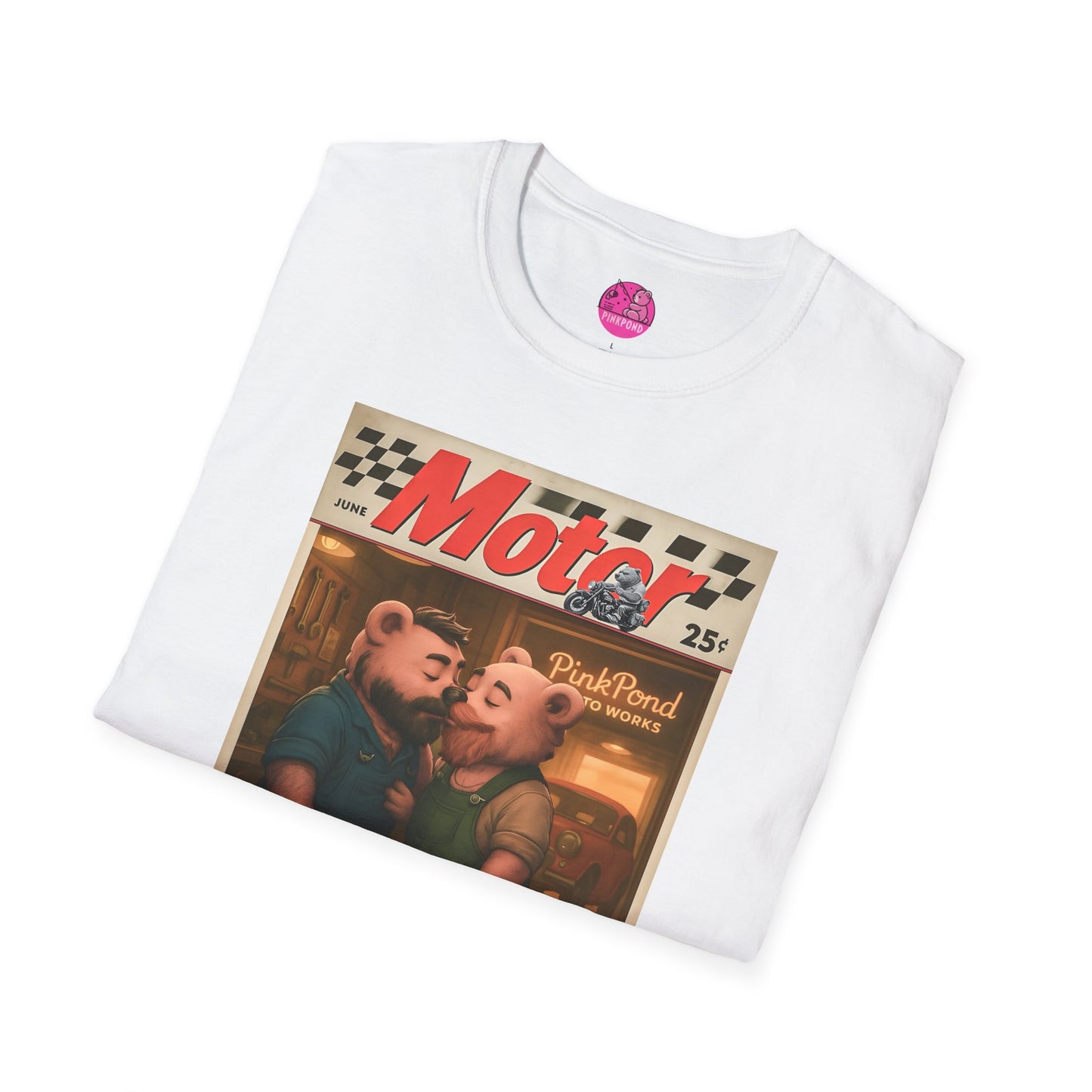 Bear Retro 1950s Motor Magazine T-Shirt