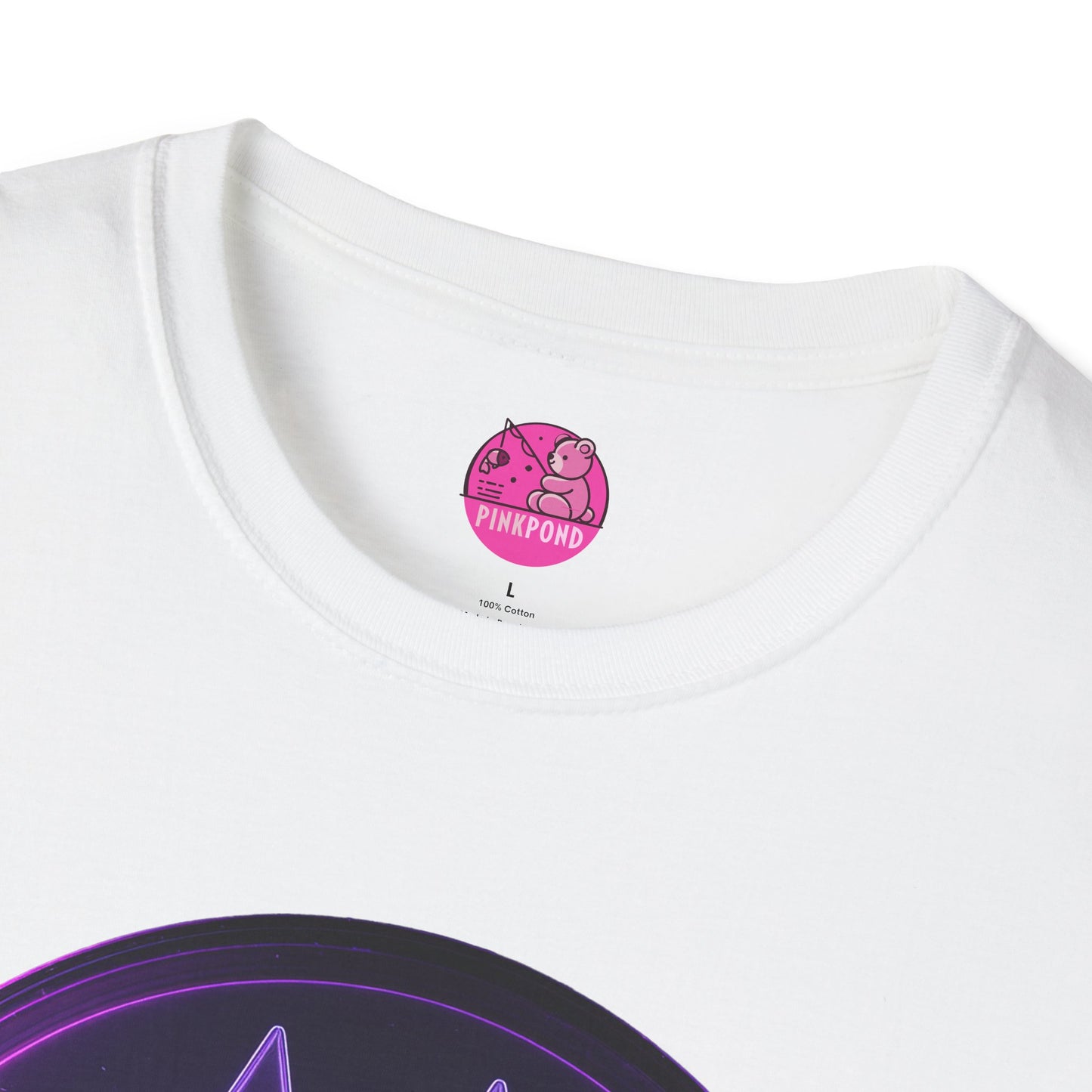 Neon Paw Power T-Shirt - Retro-Futuristic Animal Lover Tee